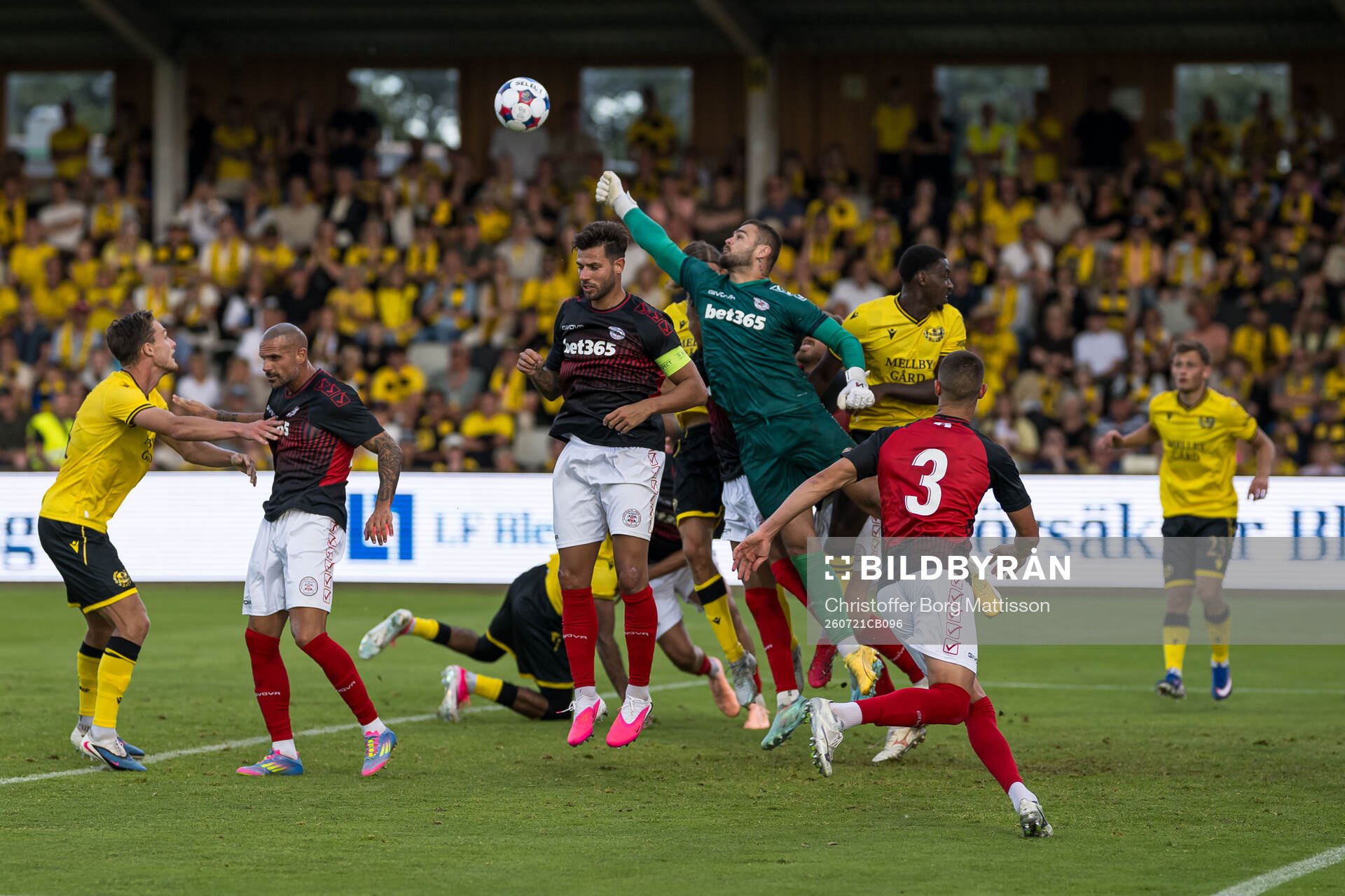 Goalkeeper Jaylan Hankins of Lincoln Red Imps