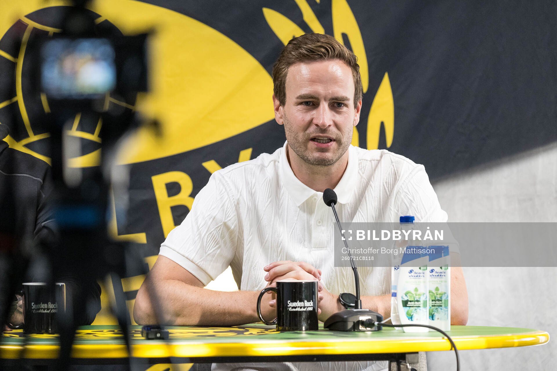Coach Karl Marius Aksum of Mjällby