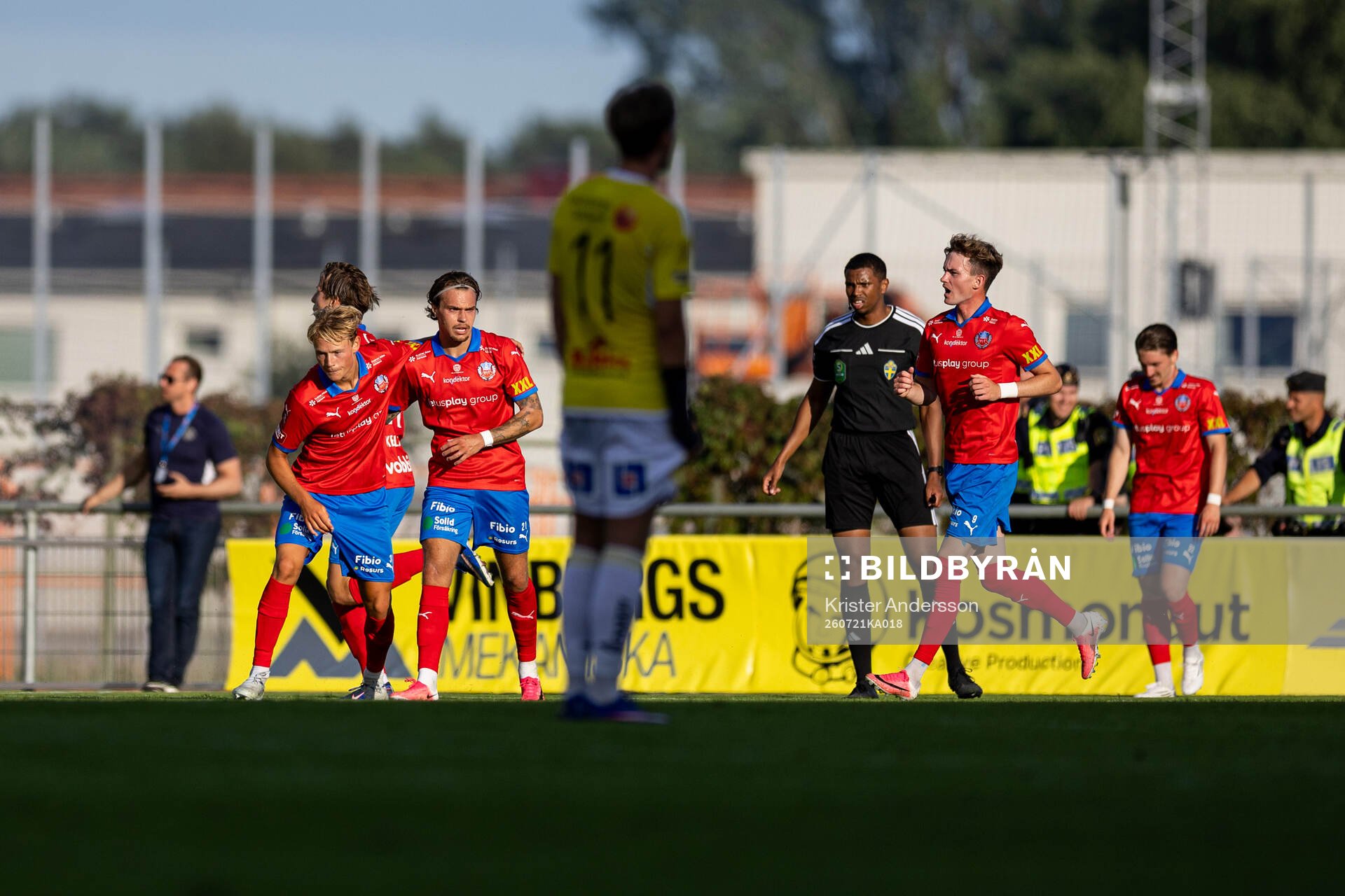 Helsingborgs Alvin Nordin jublar 1-1