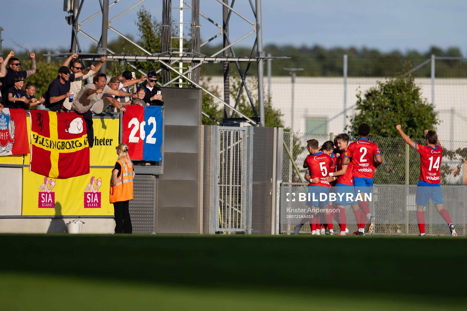Helsingborgs Timothe Rupil jublar