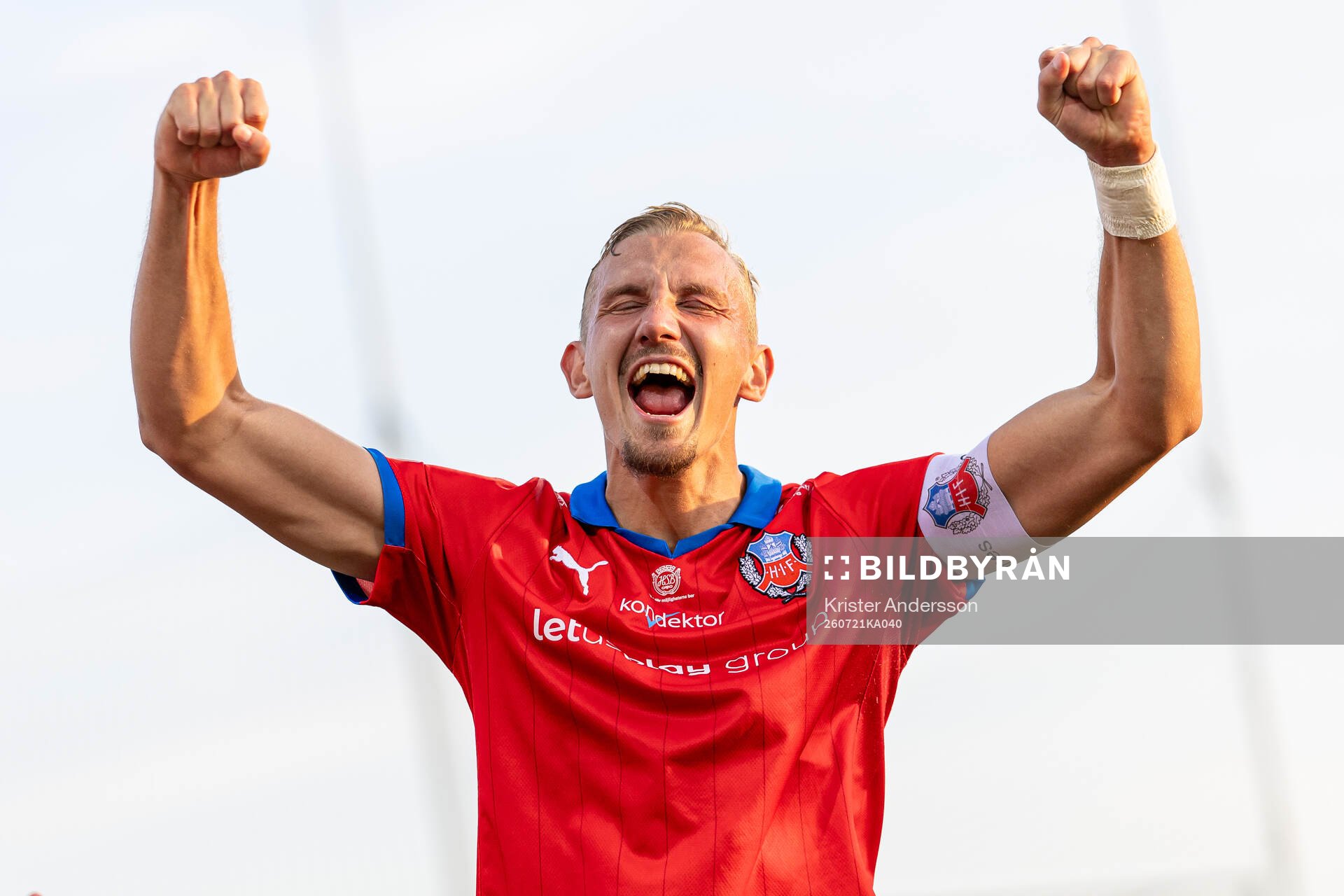 Helsingborgs Jakob Voelkerling Persson jublar