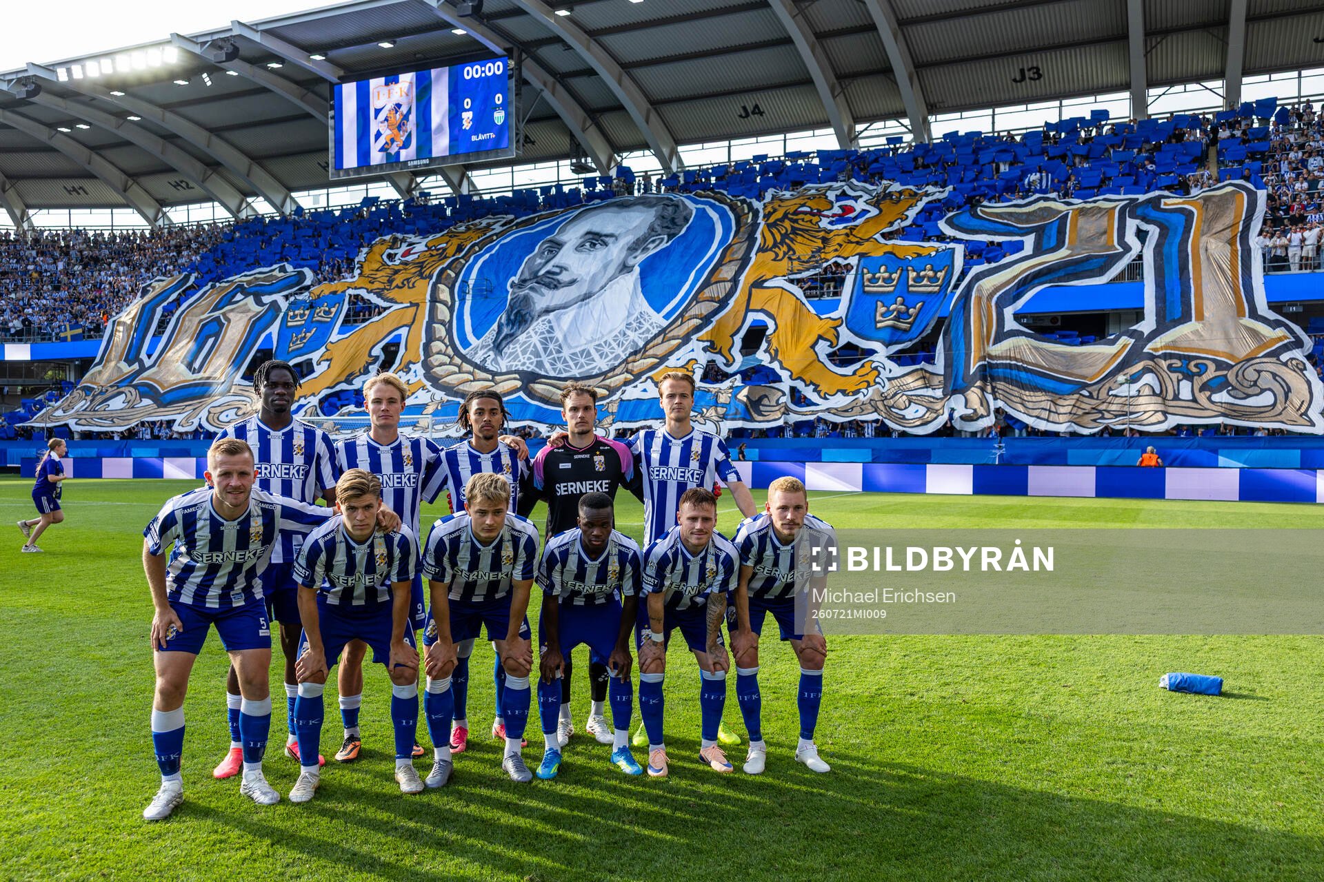The starting eleven of IFK Göteborg