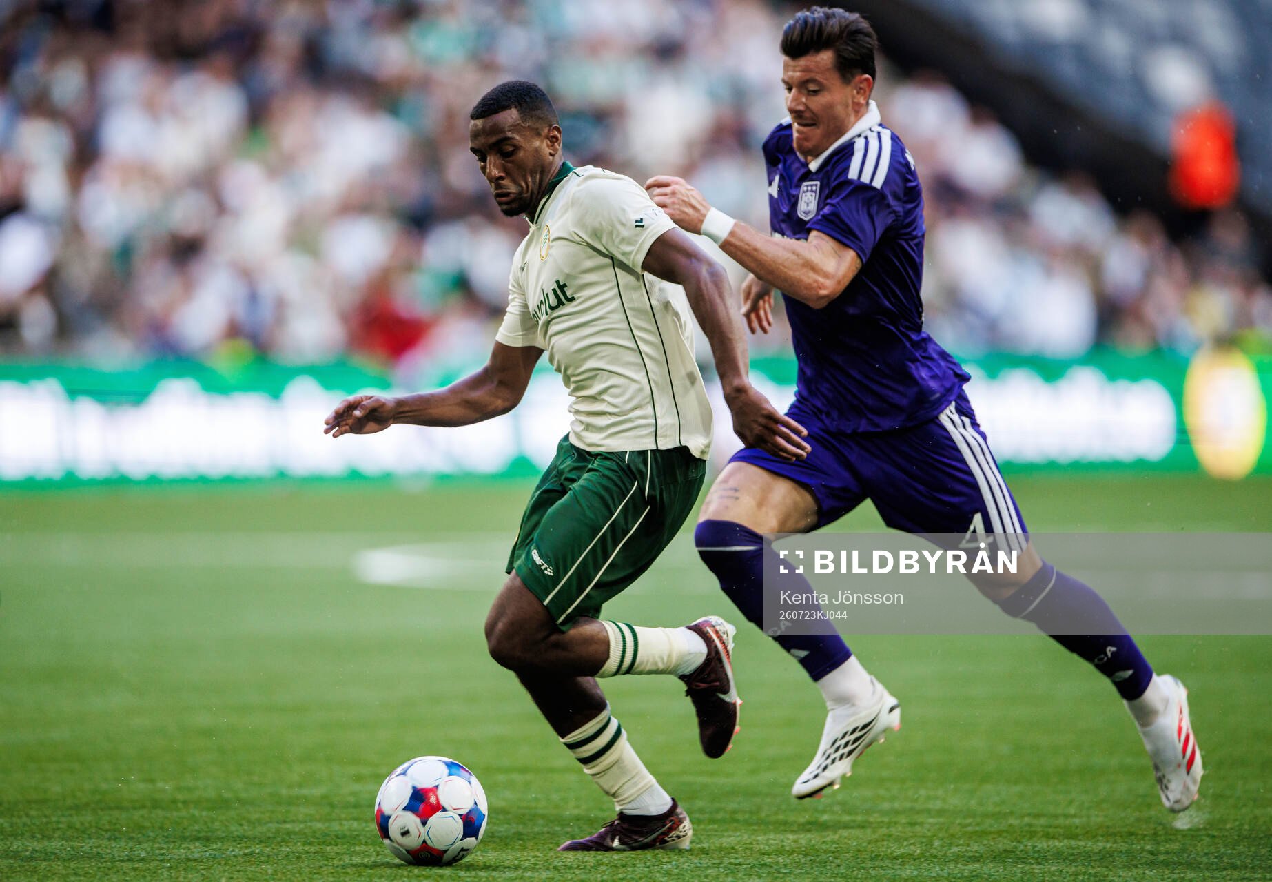 Paulos Abraham of Hammarby and Giulian Biancone of