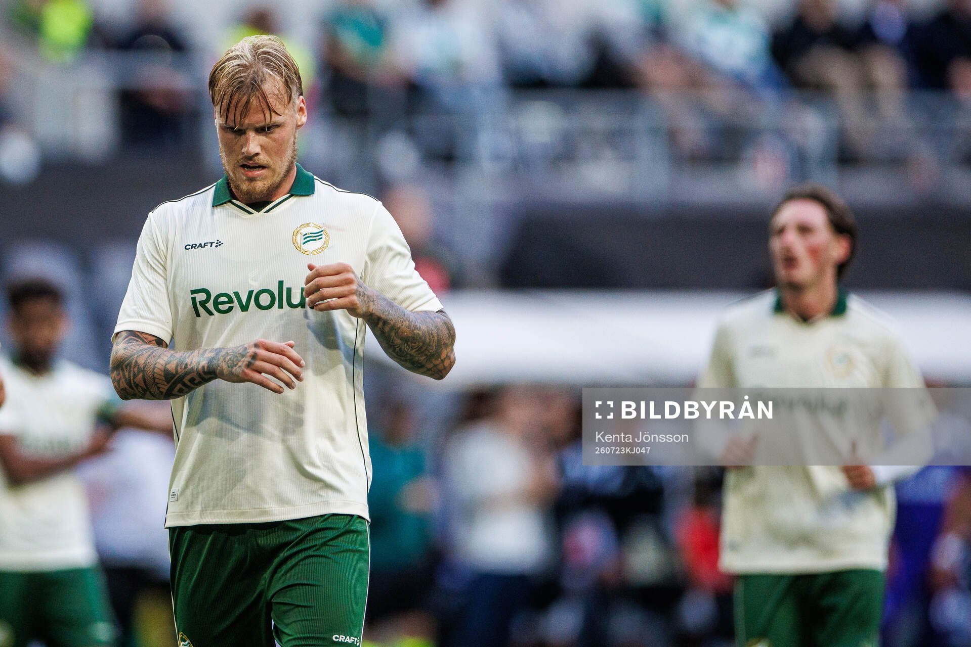 Victor Eriksson of Hammarby looks dejected
