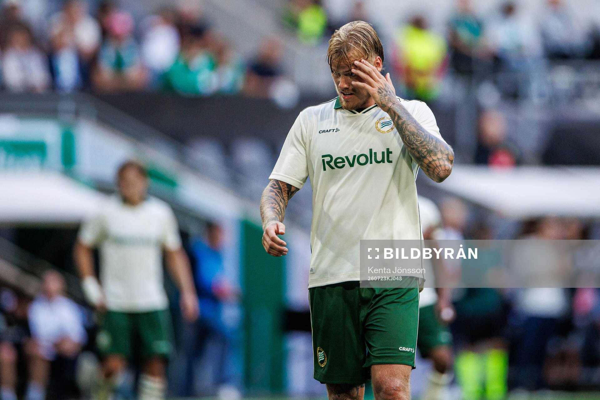 Victor Eriksson of Hammarby looks dejected