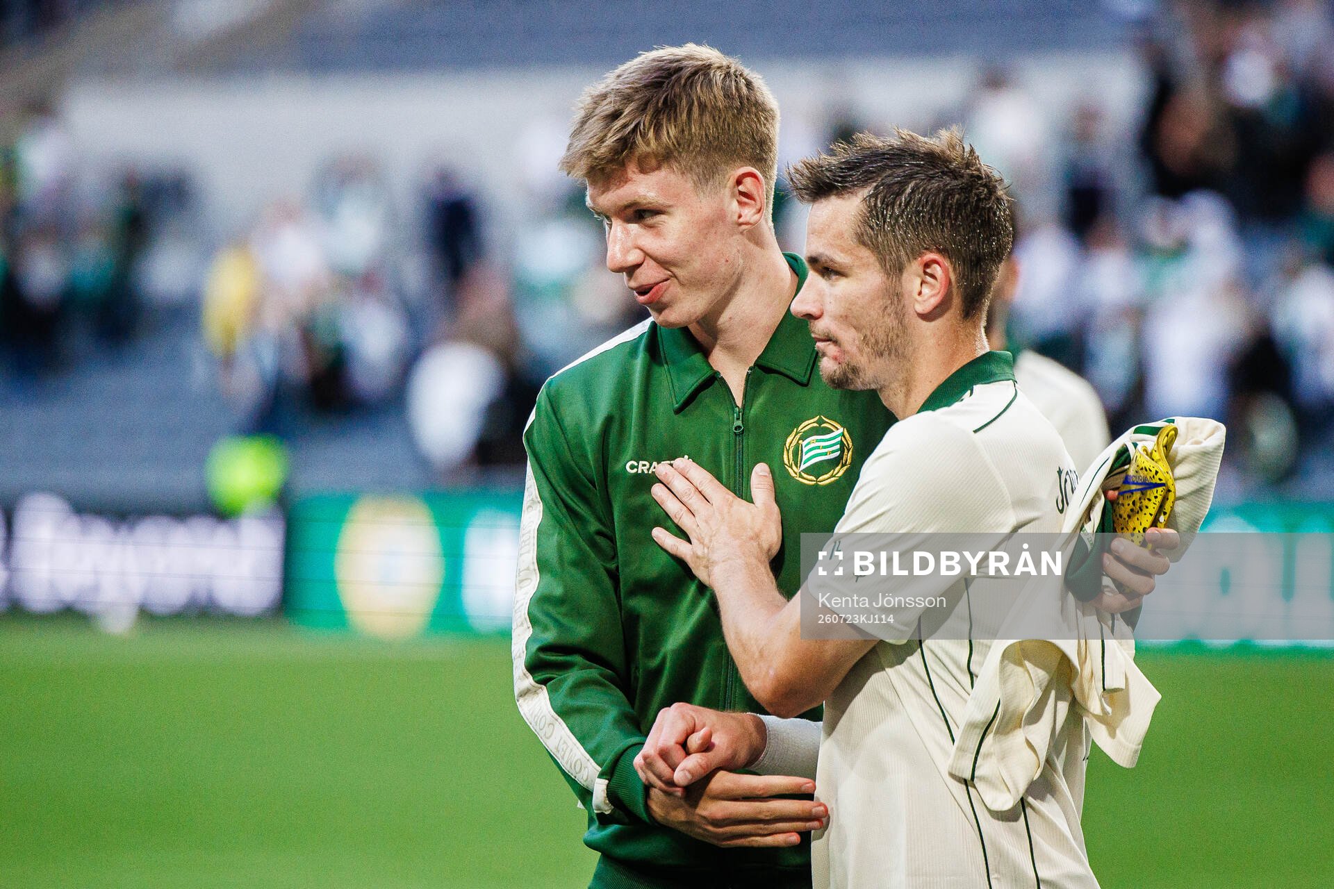 Björn Hedlöf and Oscar Johansson Schellhas of Hammarby