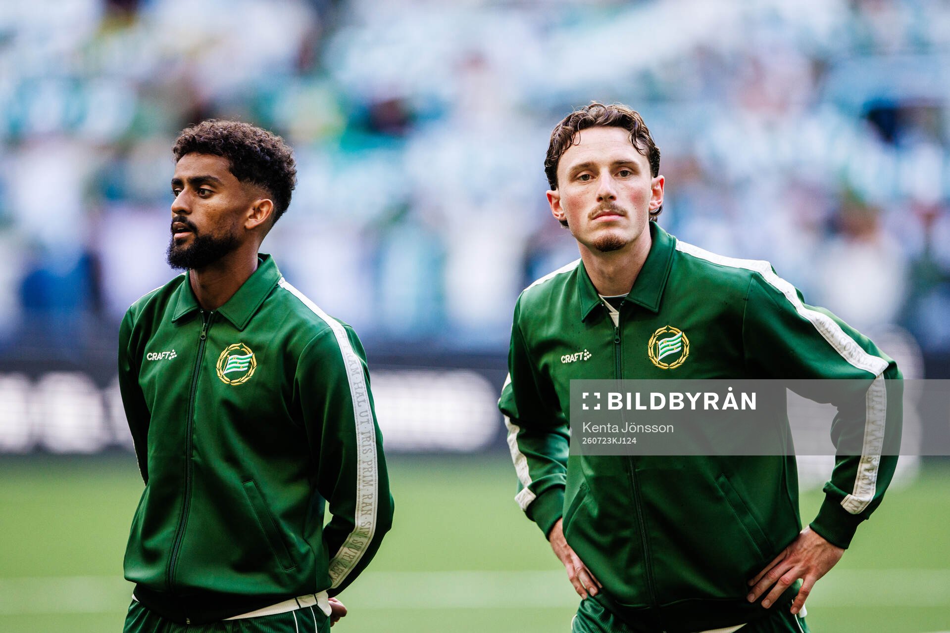 Tesfaldet Tekie and Noah Persson of Hammarby