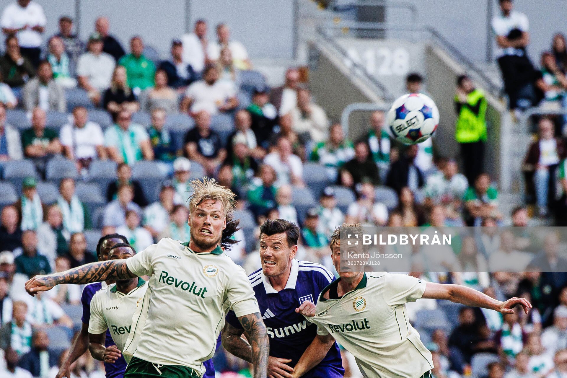 Victor Eriksson and Frederik Winther of Hammarby against