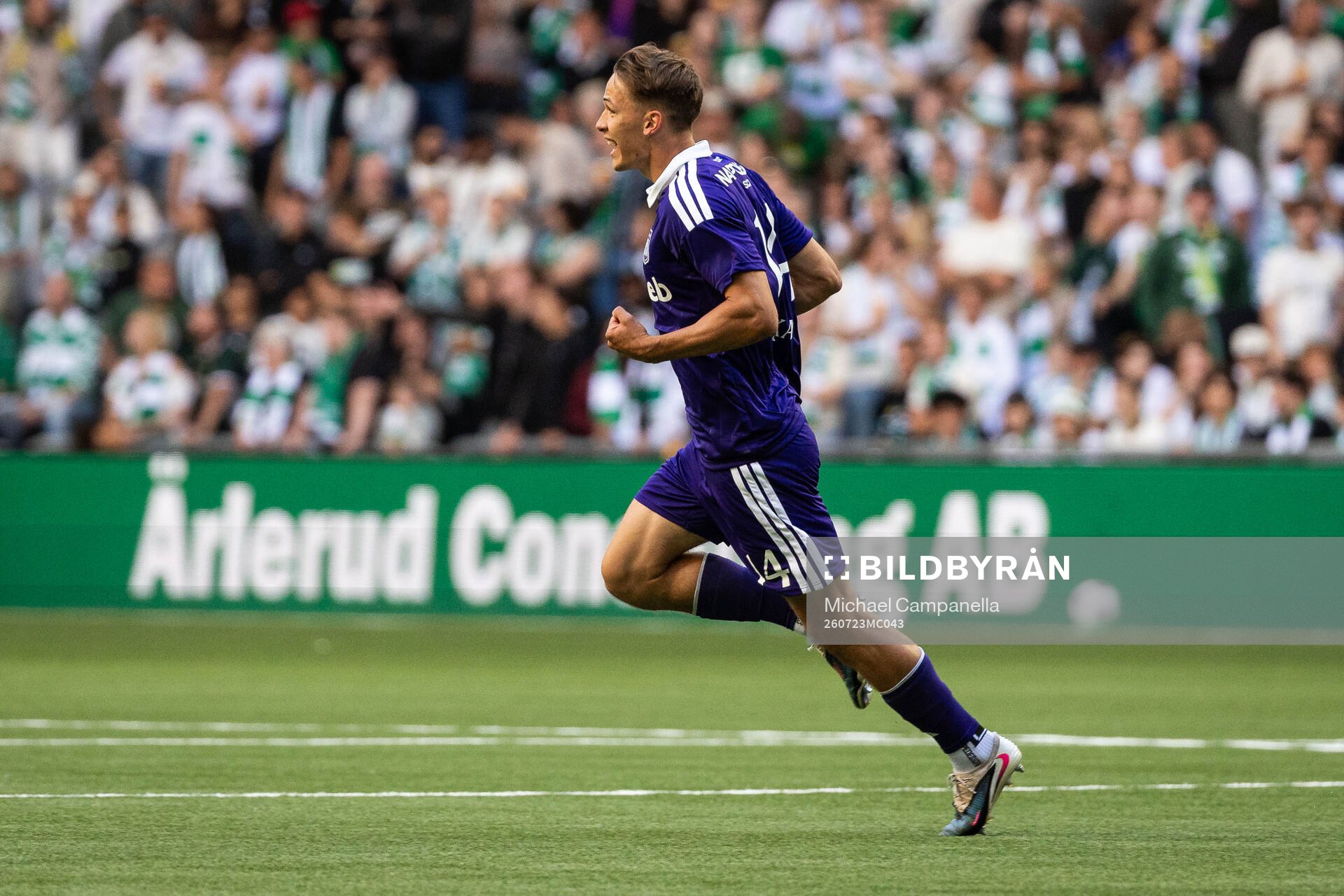 Danylo Sikan of Anderlecht celebrates