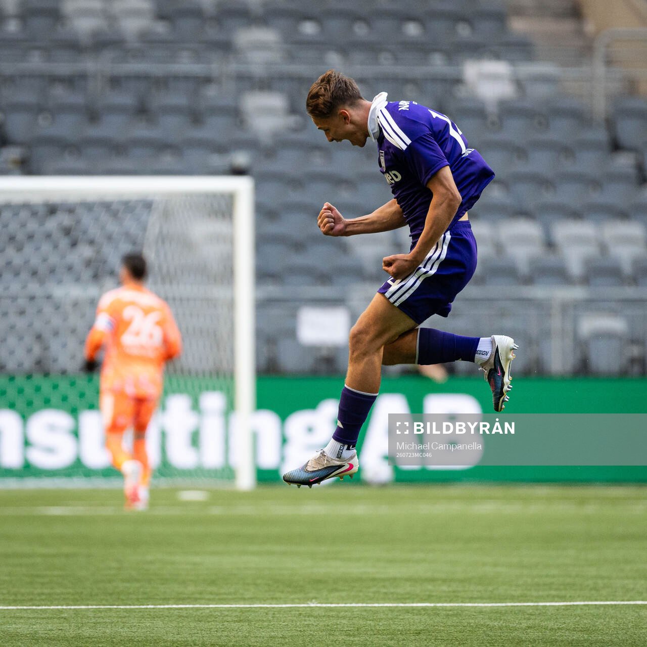 Danylo Sikan of Anderlecht celebrates