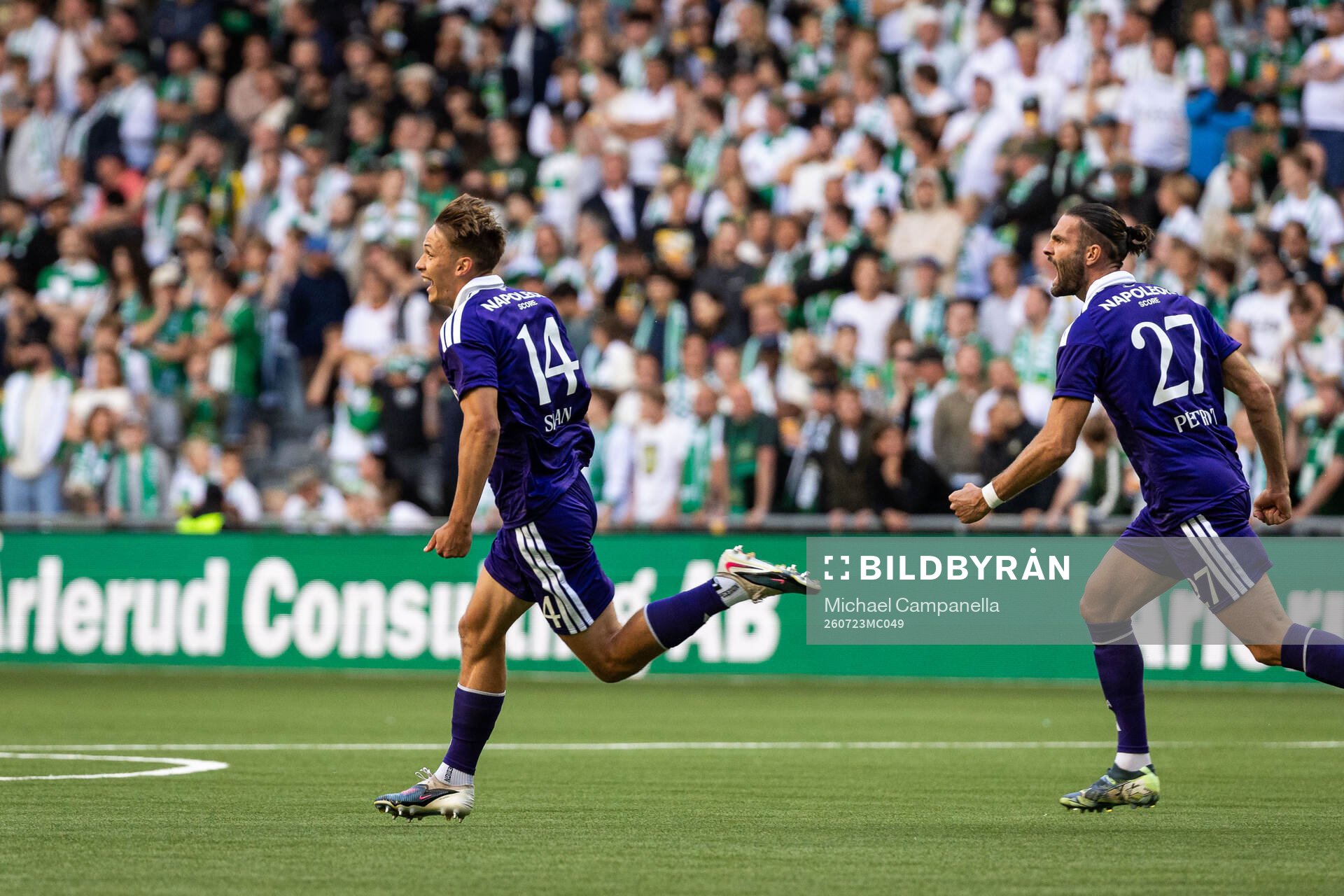 Danylo Sikan of Anderlecht celebrates
