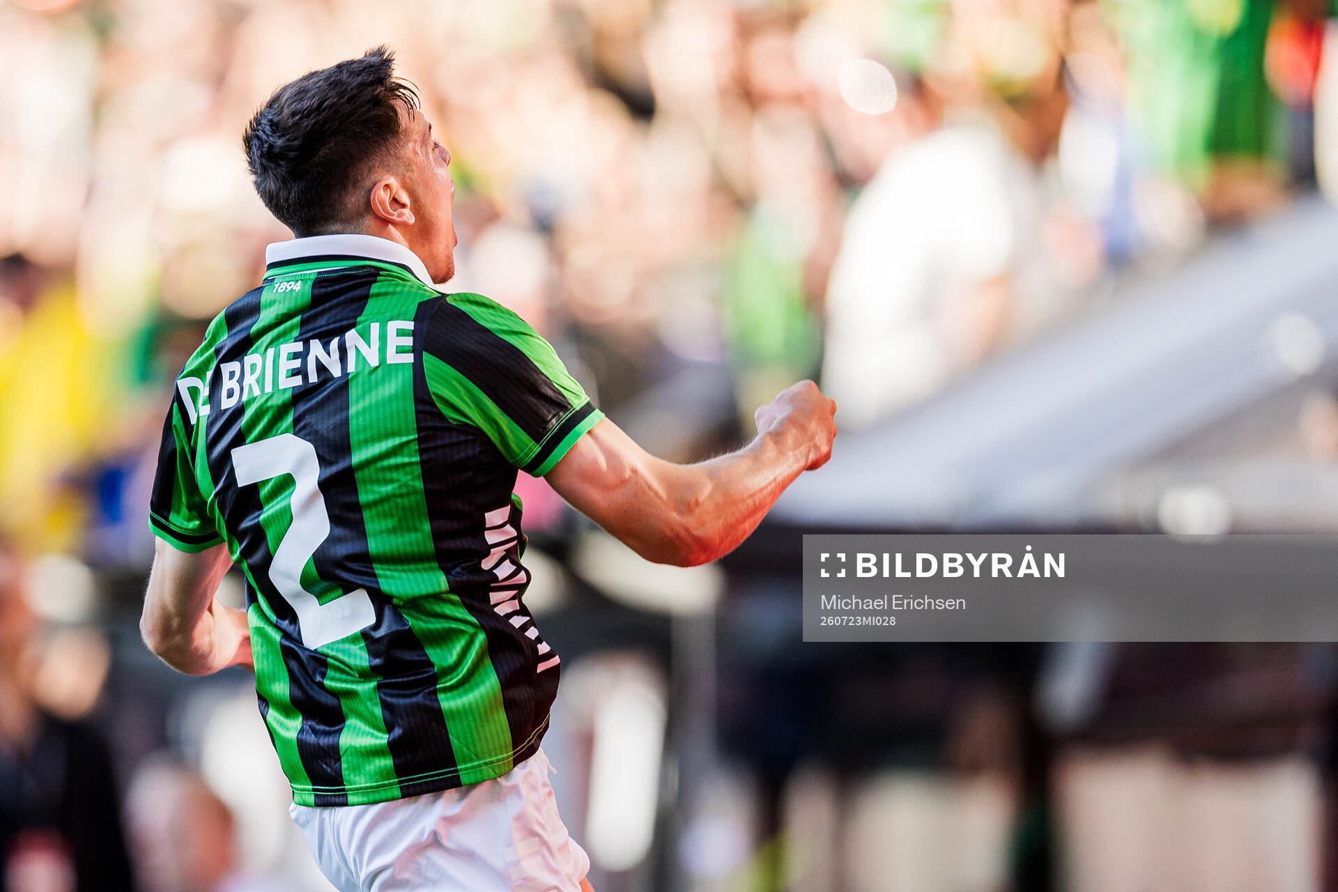 Matteo De Brienne of GAIS celebrates
