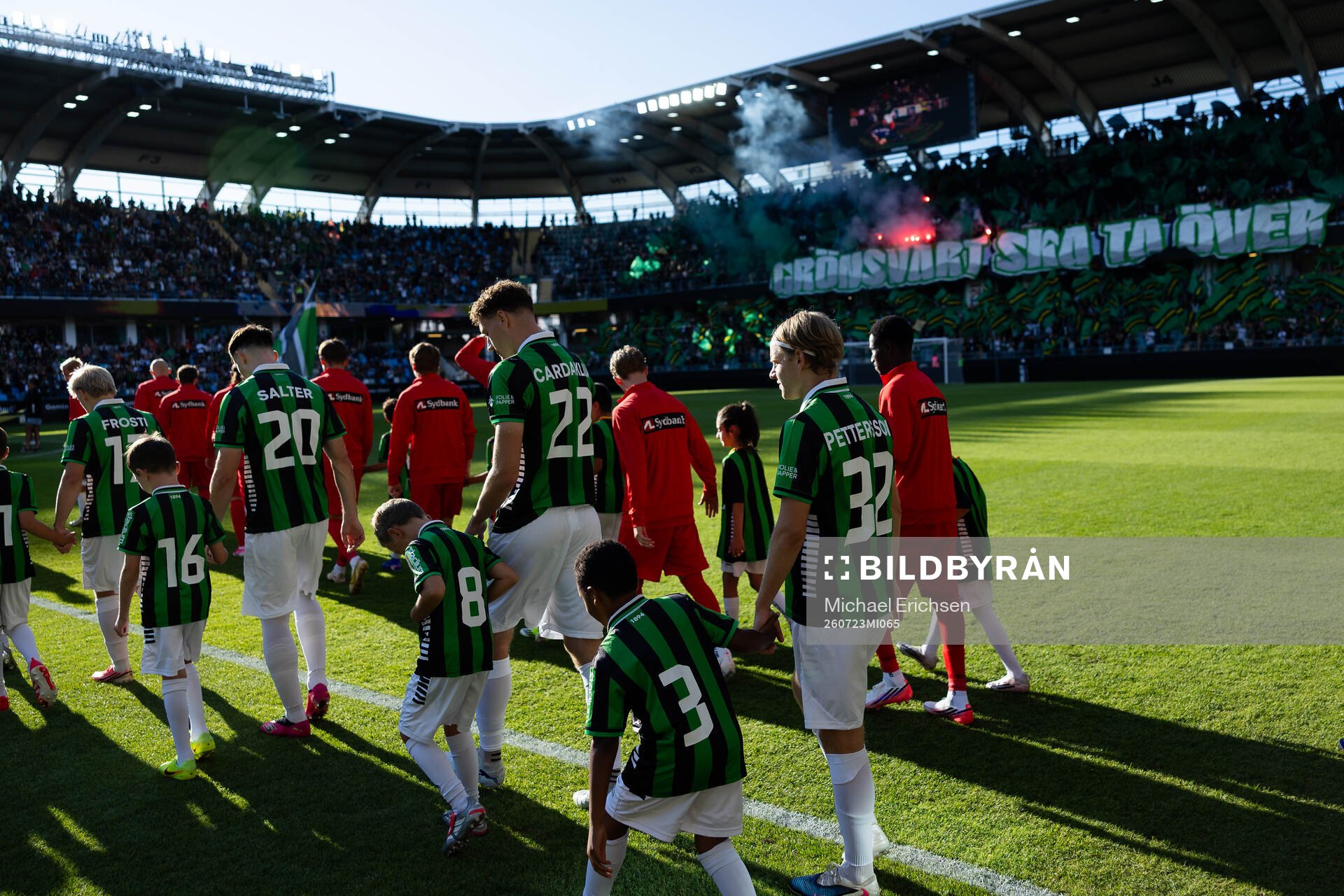 Samuel Salter, Anes Cardaklija and Oscar Pettersson of GAIS