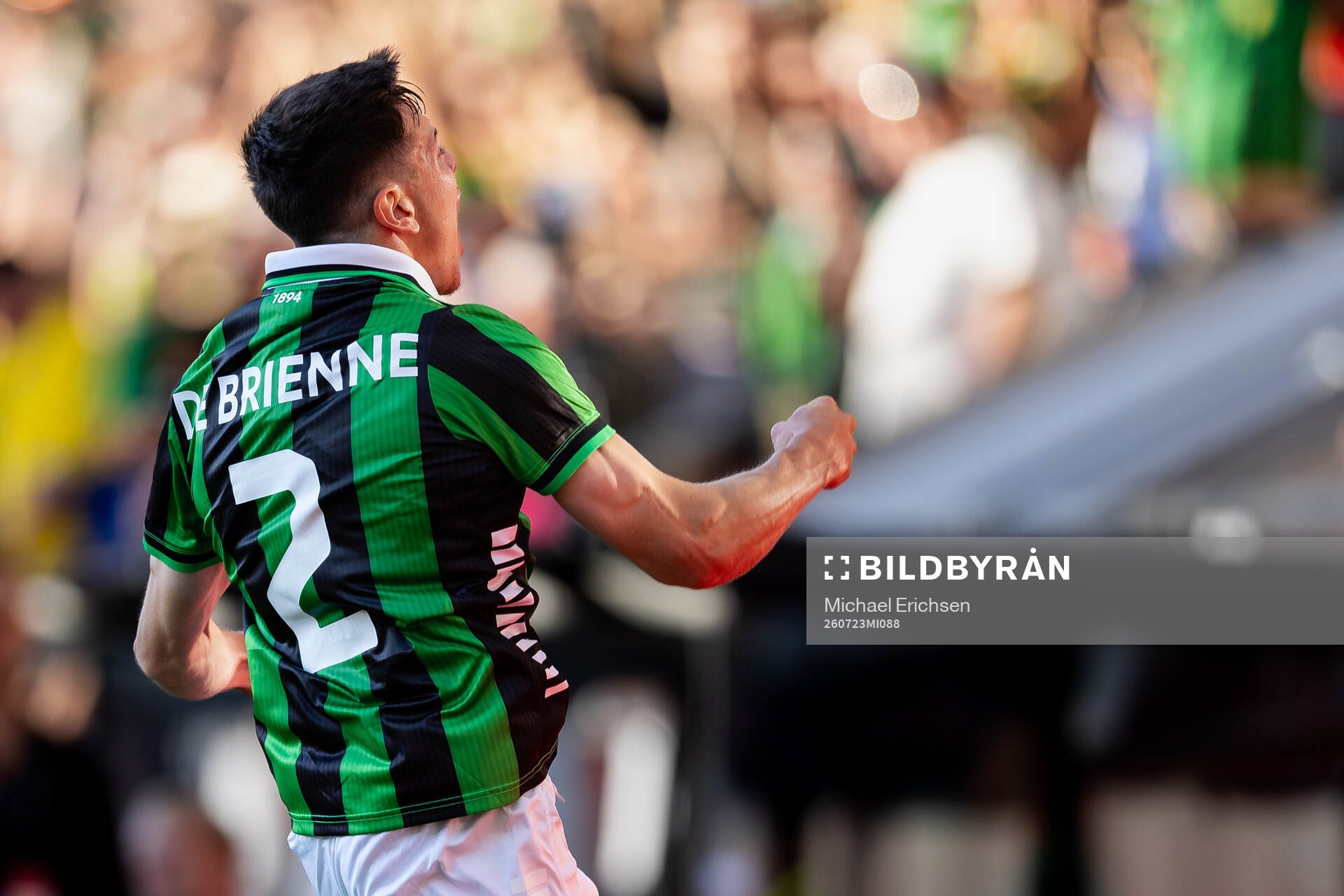 Matteo De Brienne of GAIS celebrates
