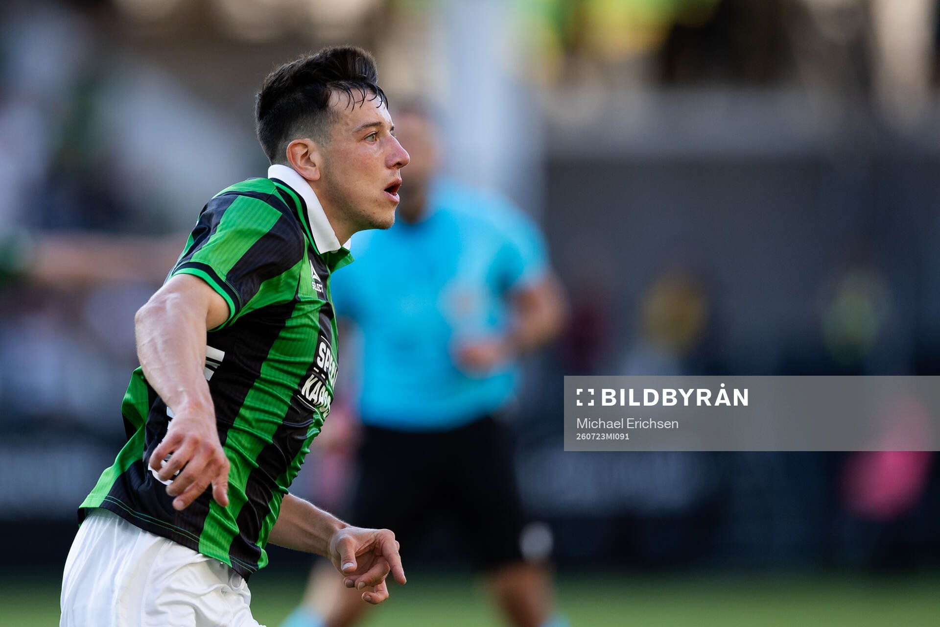 Matteo De Brienne of GAIS celebrates