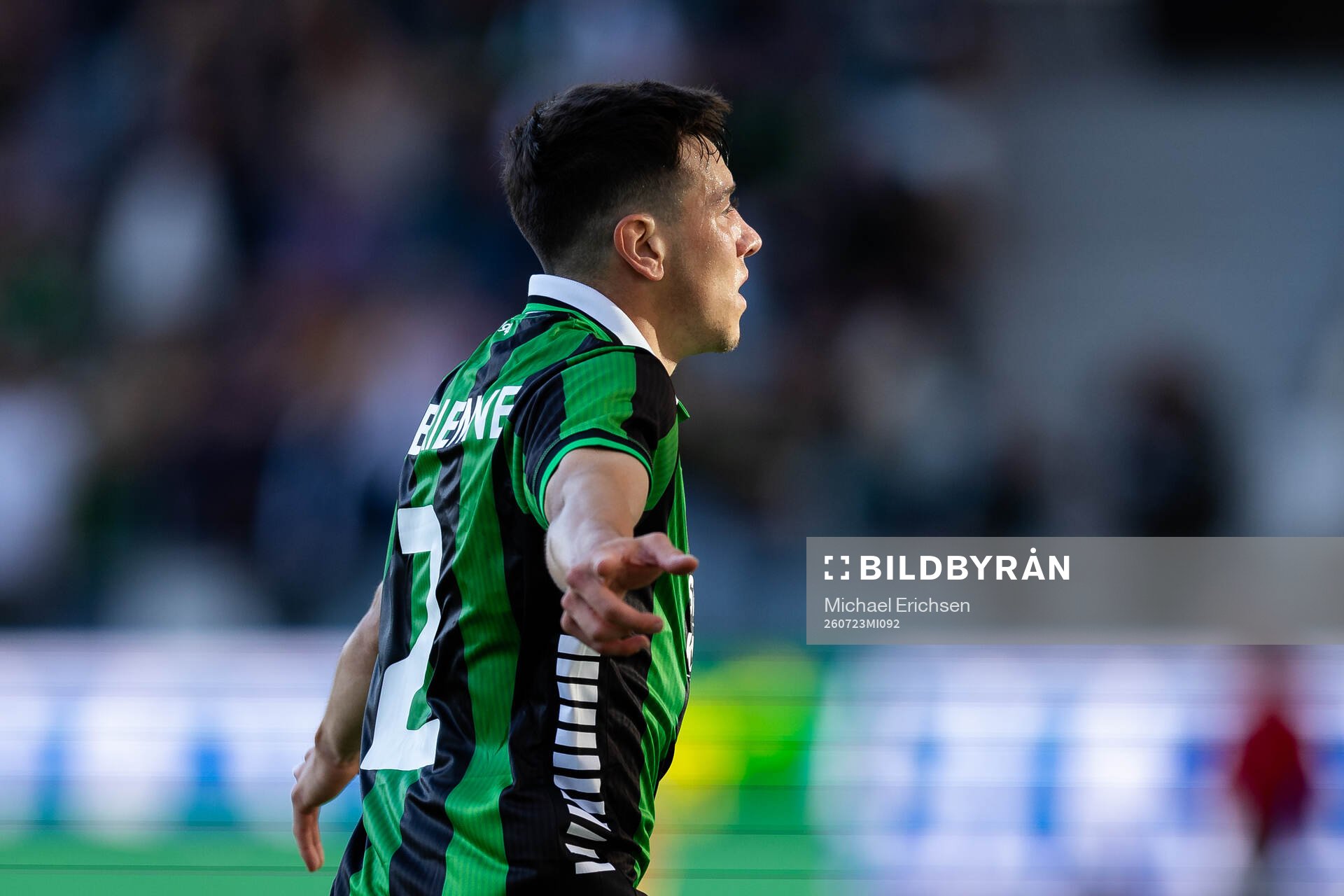 Matteo De Brienne of GAIS celebrates