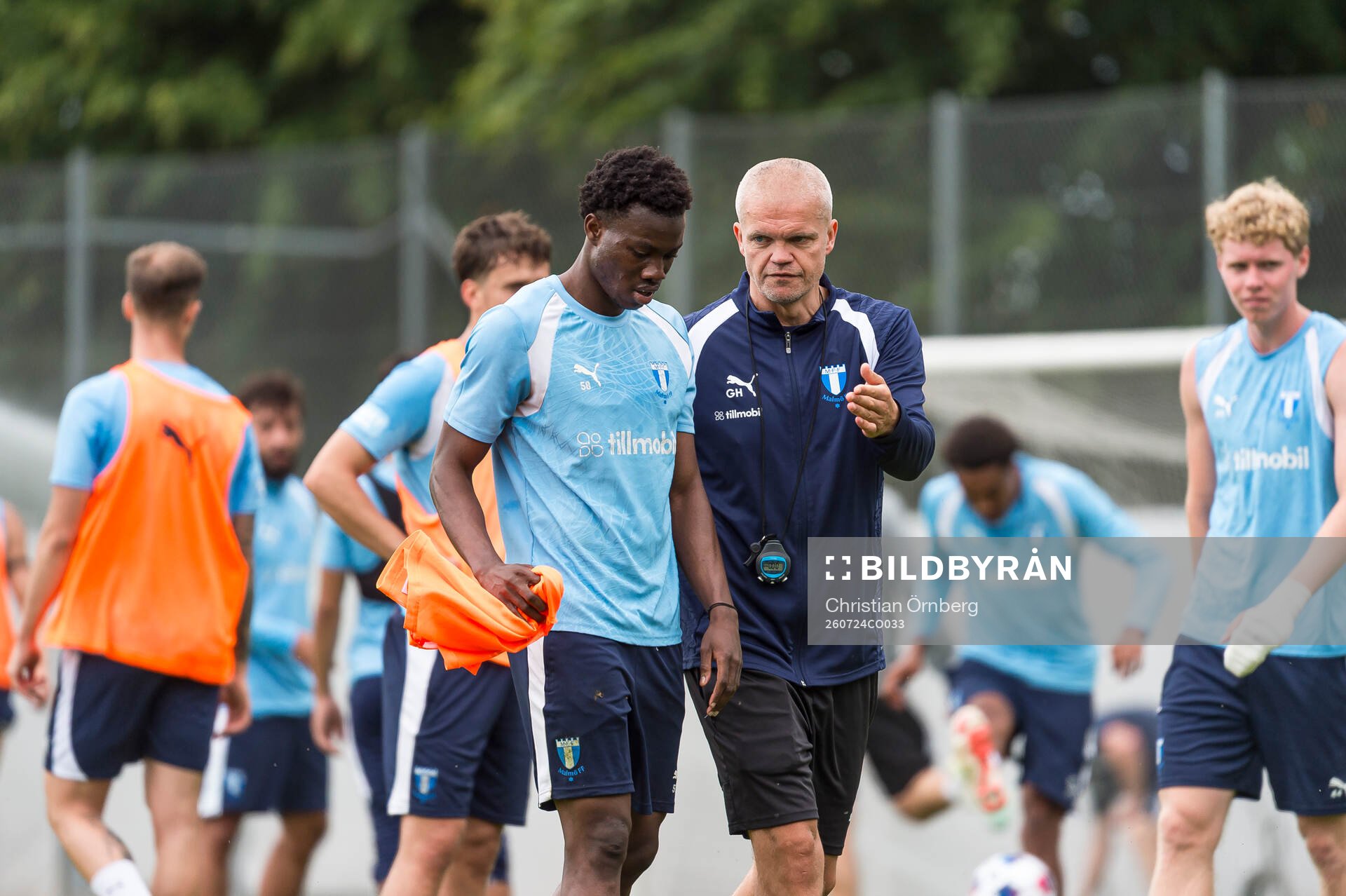 Isaac Assibu och huvudtränare Gaute Helstrup