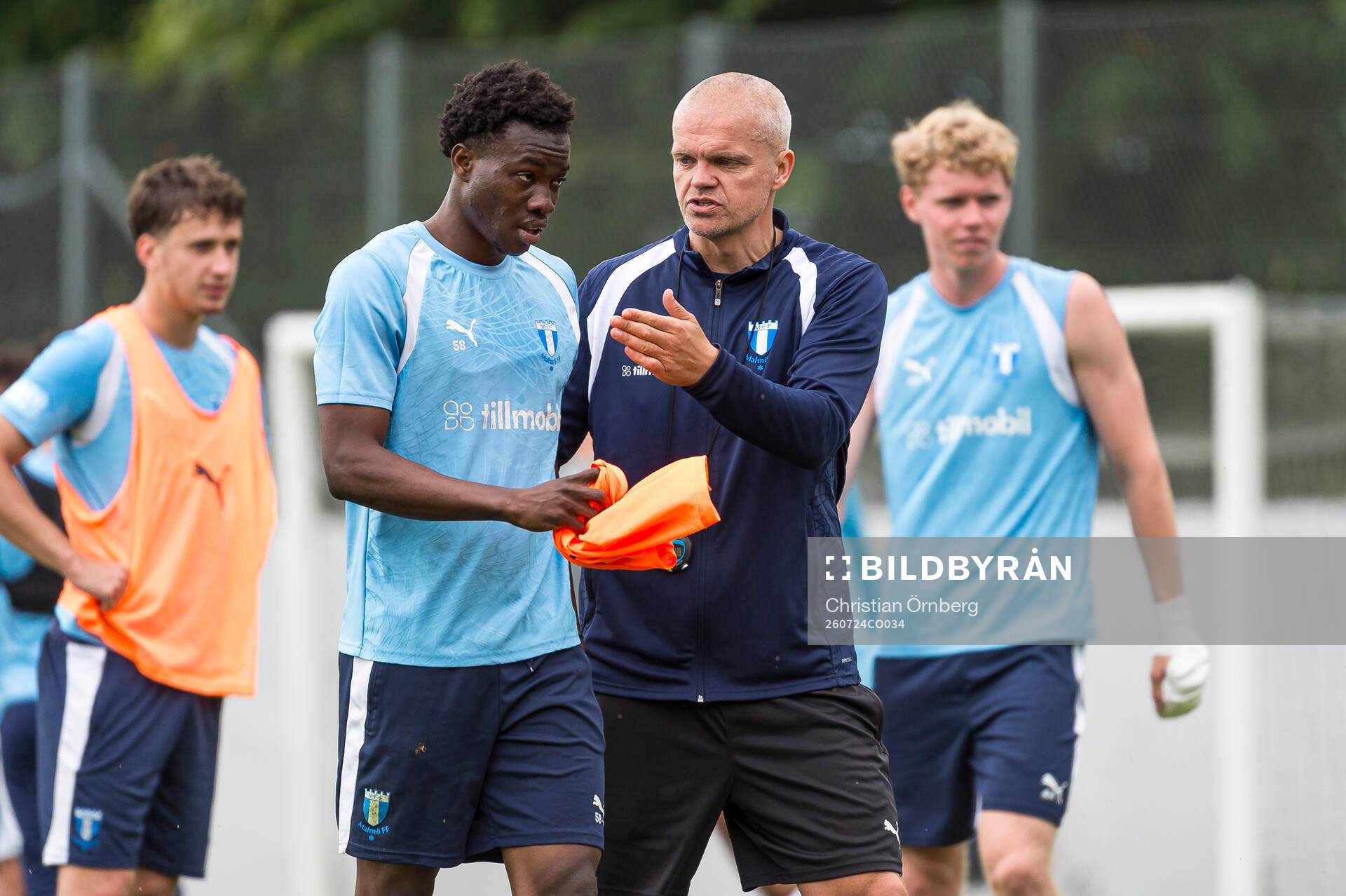Isaac Assibu och huvudtränare Gaute Helstrup
