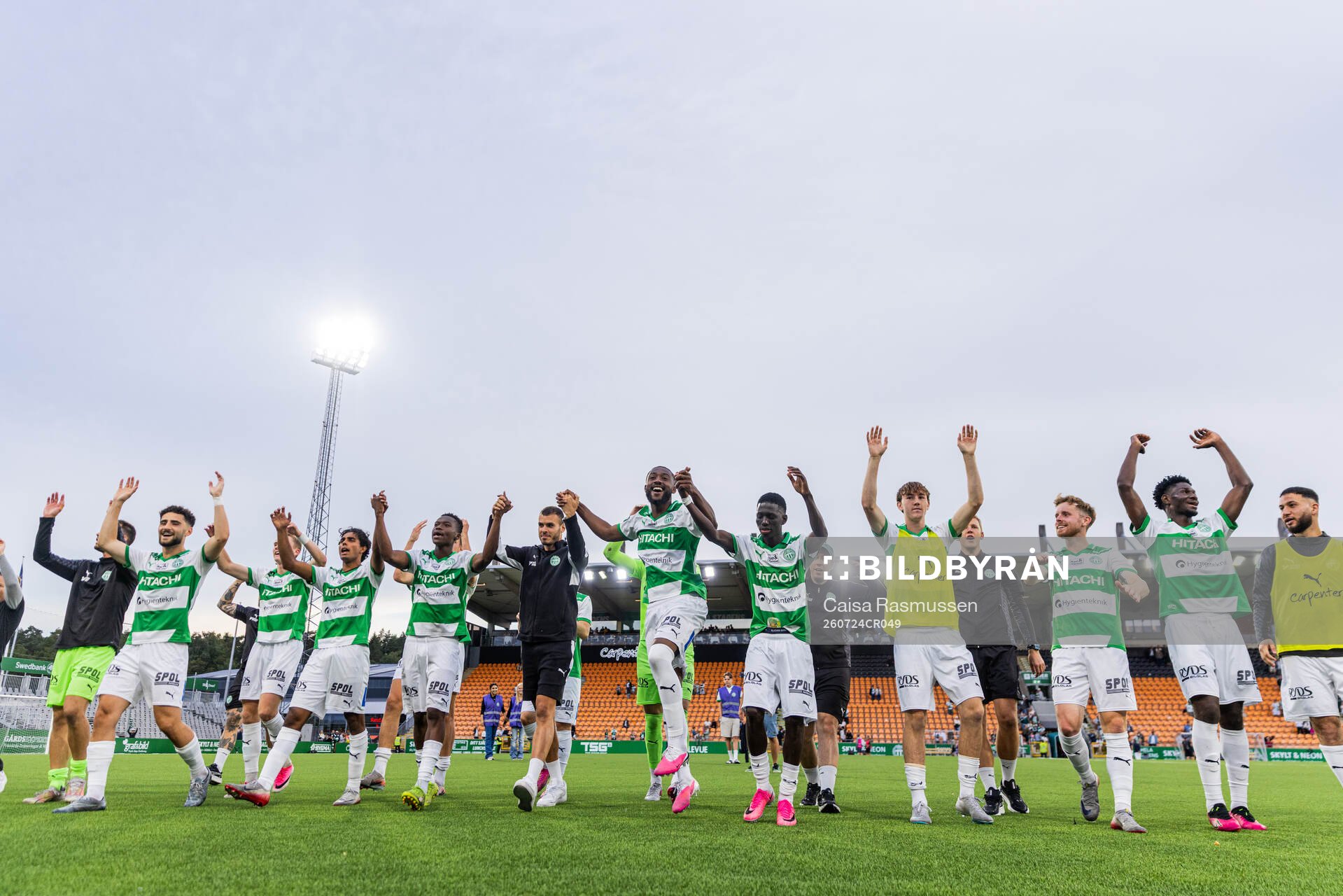 Västerås spelare jublar