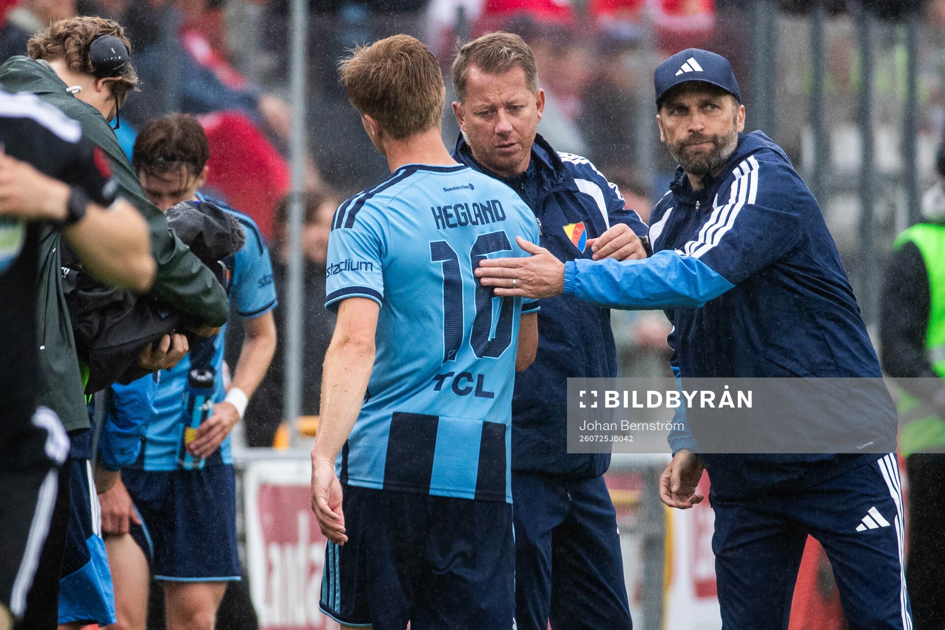 Djurgårdens Bo Hegland och tränare Jani Honkavaara
