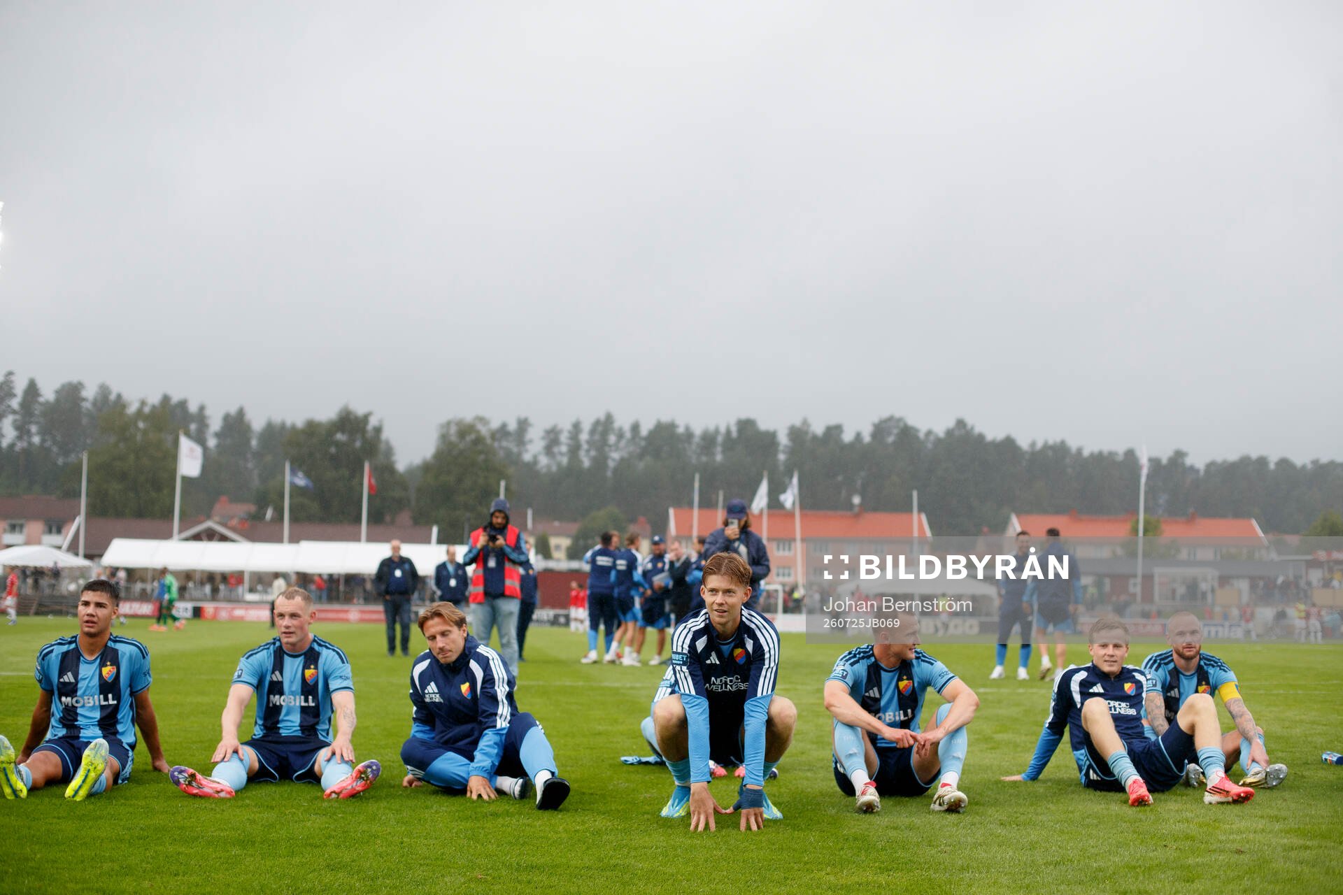 Djurgårdens spelare firar