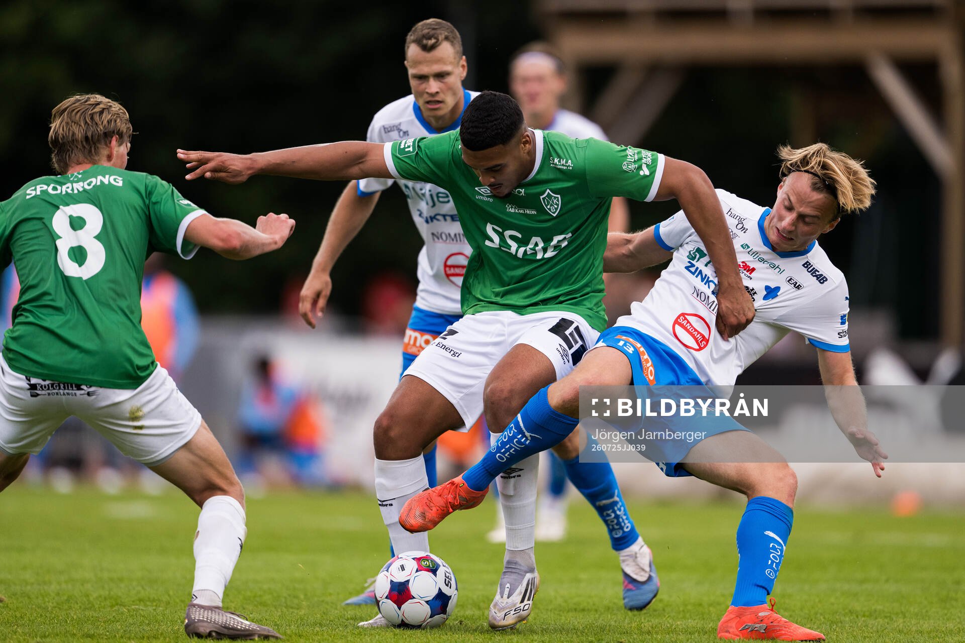 Brages Gideon Granström och IFK Värnamos Sigge Jansson