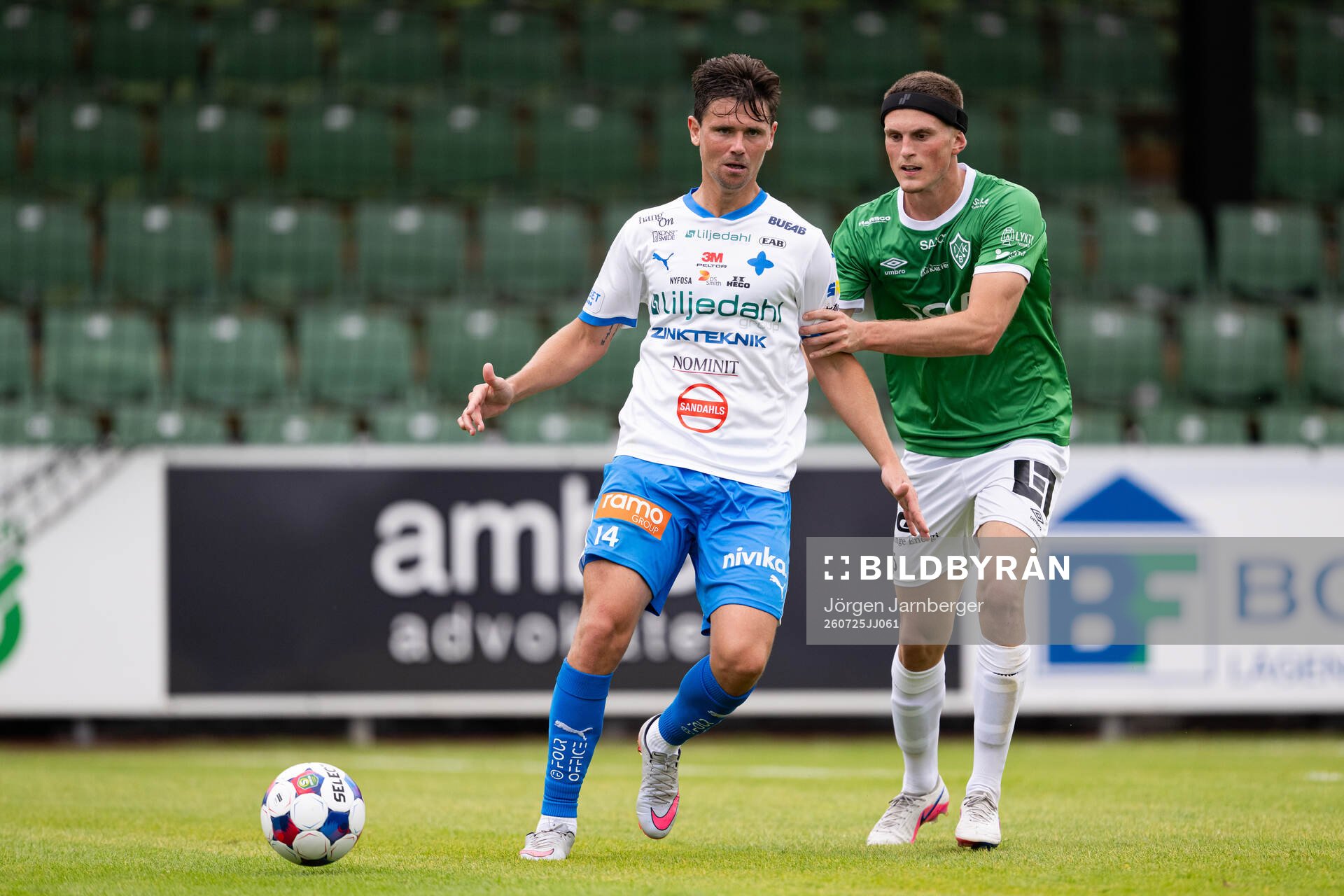 IFK Värnamos Marcus Antonsson och Brages Lorik Konjuhi
