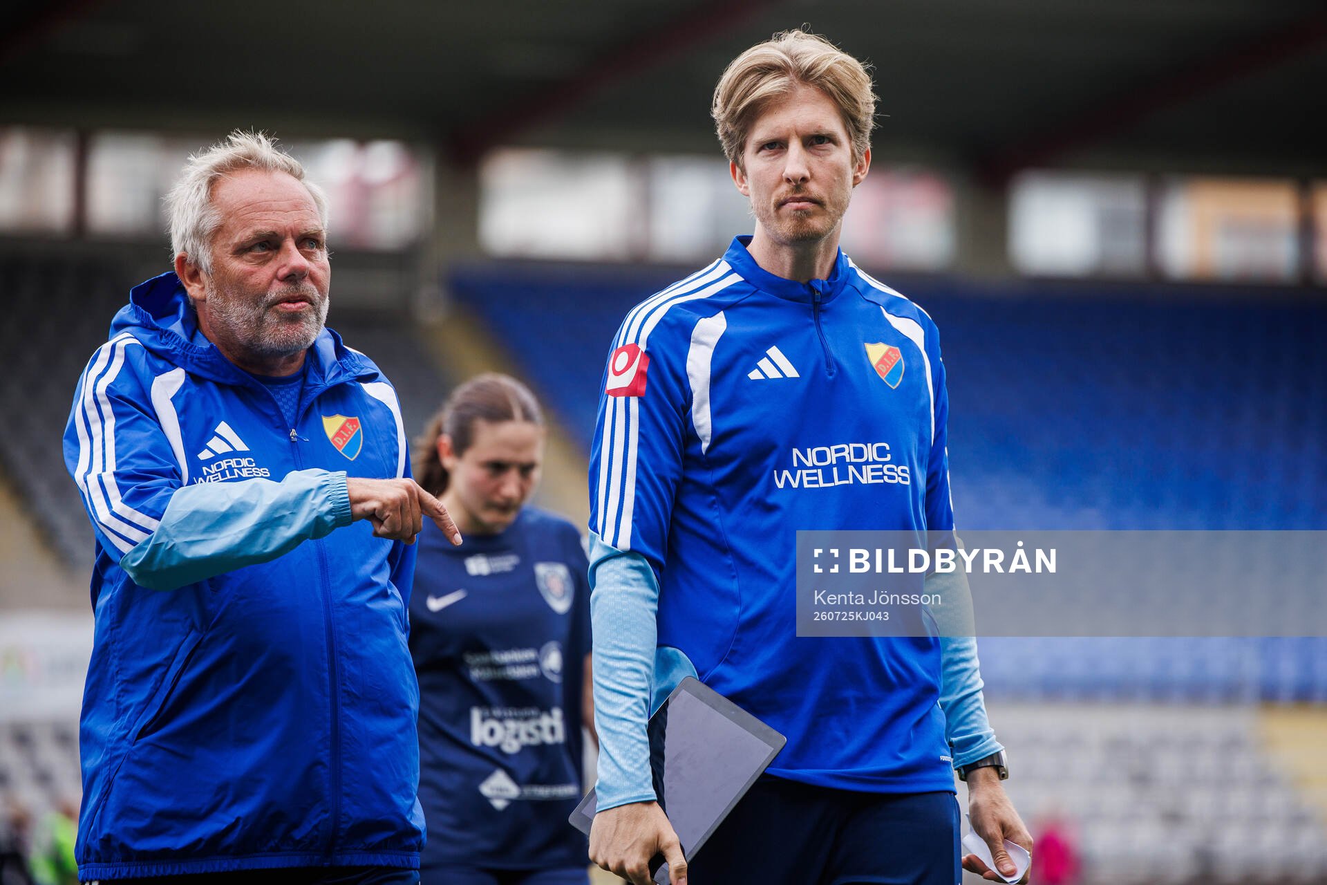 Djurgårdens tränare Anders Johansson och tränare Mikael
