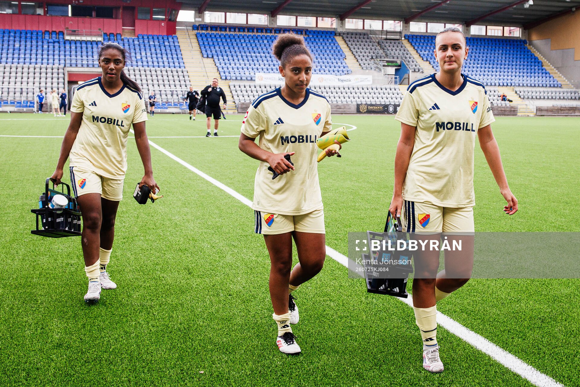 Djurgårdens Alicia Garner Rosvall, Susanna Mazibuko och