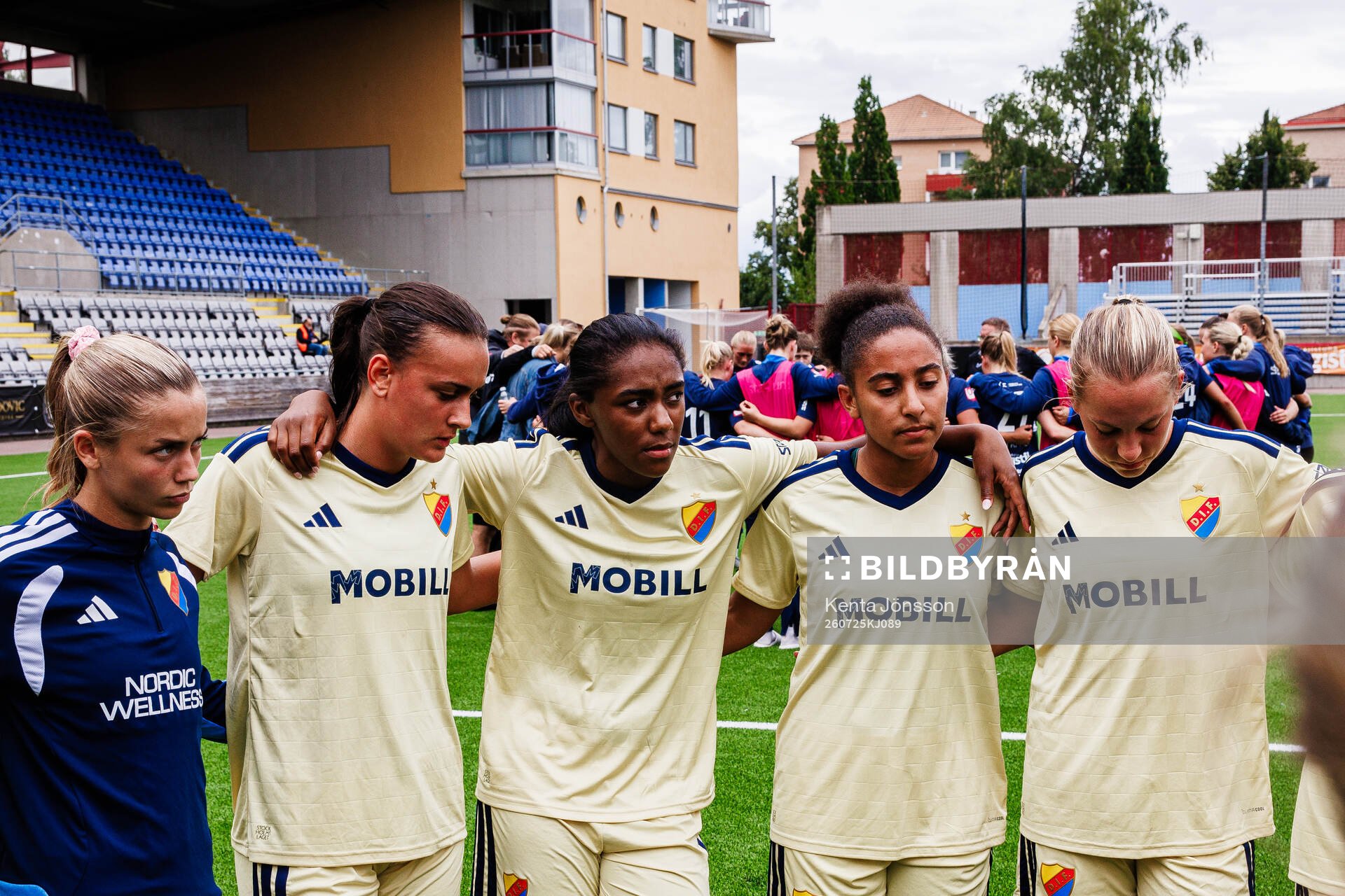 Djurgårdens Johanna Renmark, Denize Minas, Alicia Garner