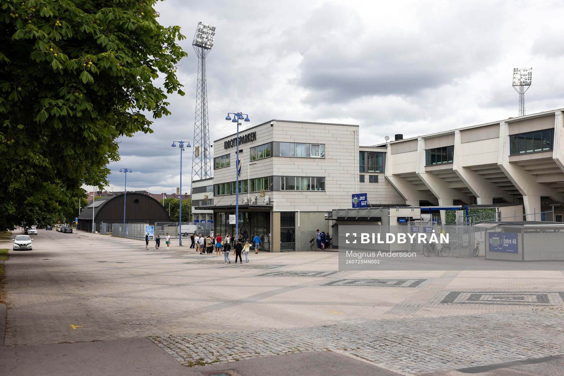 Exteriör vy av Norrköpings Idrottspark