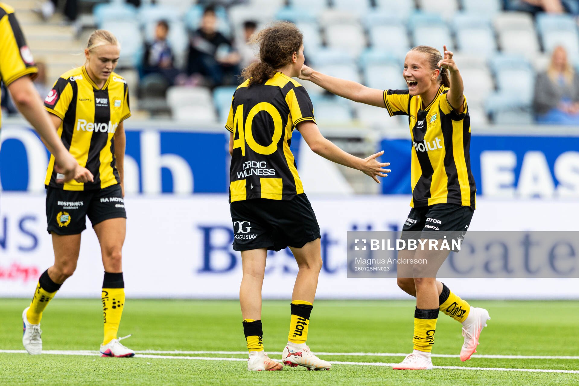 Hammarbys Inés Lorenius jublar