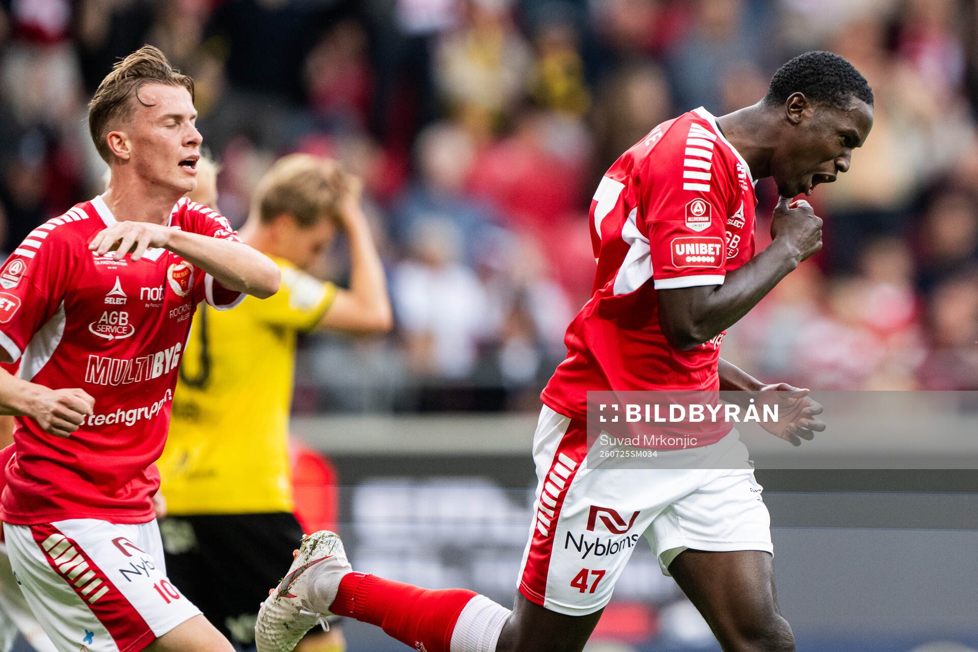 Kalmars Aboubacar Keita jublar