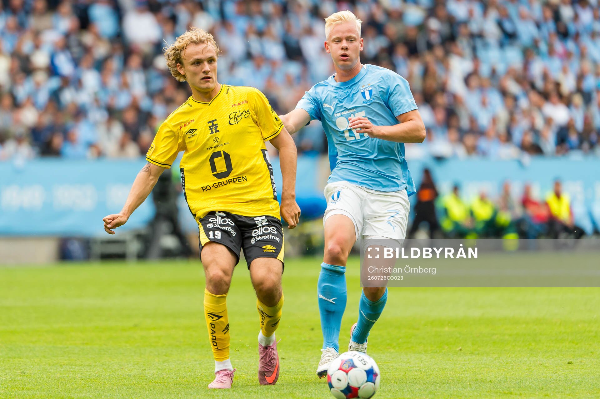 Elfsborgs Julius Beck och Malmö FFs Otto Rosengren