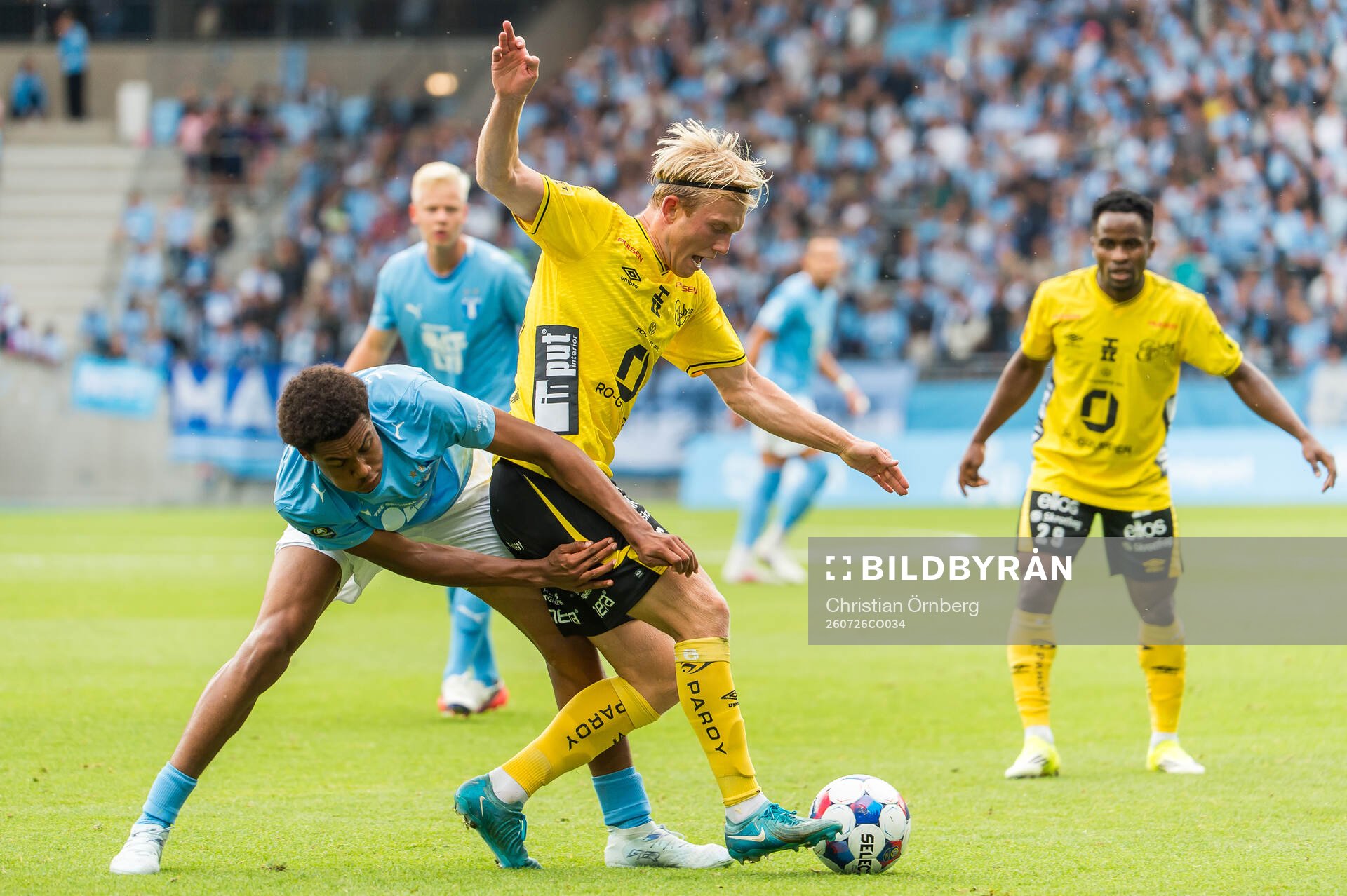 Malmö FFs Theodor Lundbergh och Elfsborgs Alexander Jensen