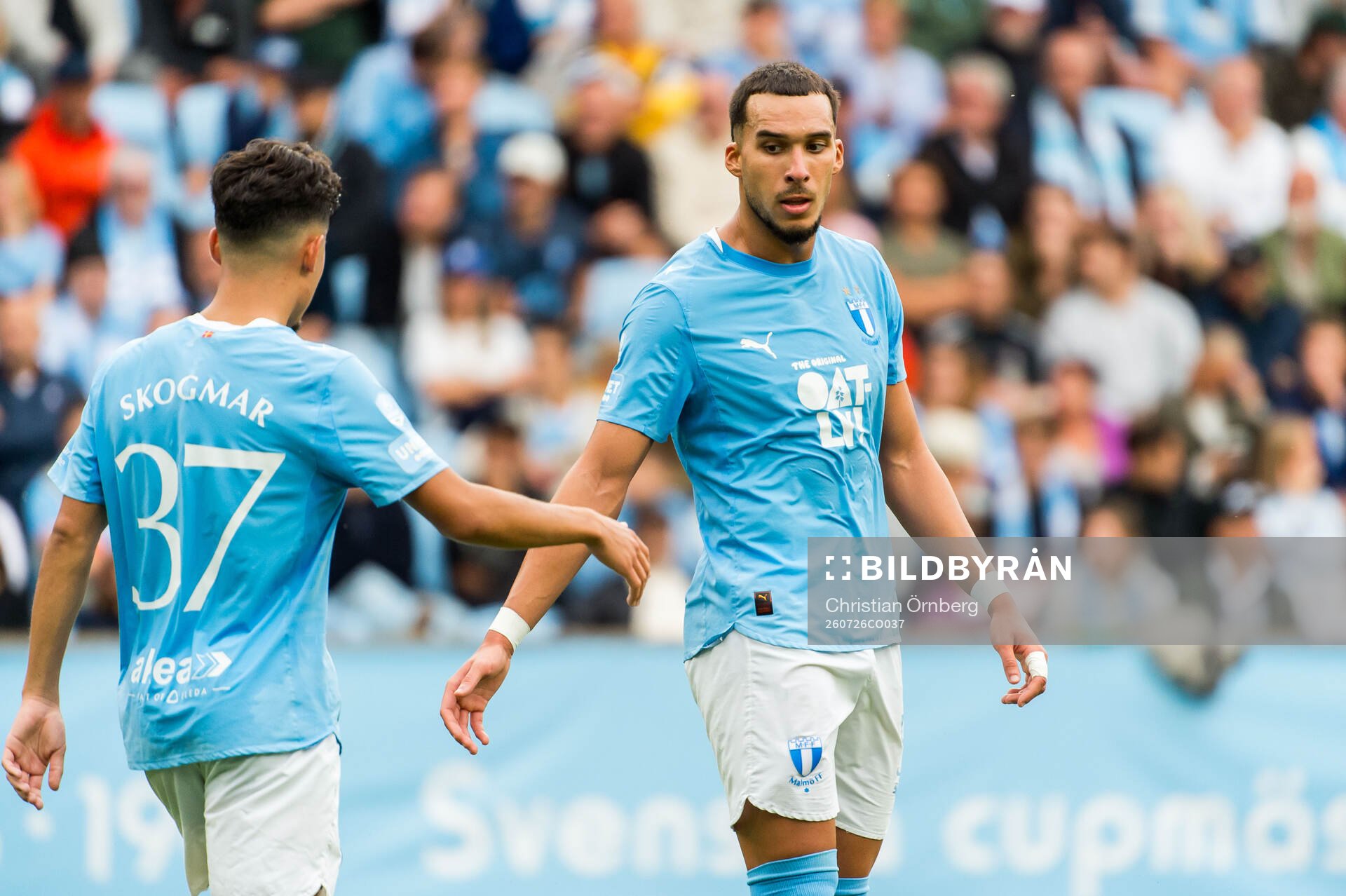 Malmö FFs Adrian Skogmar och Andrej Djuric