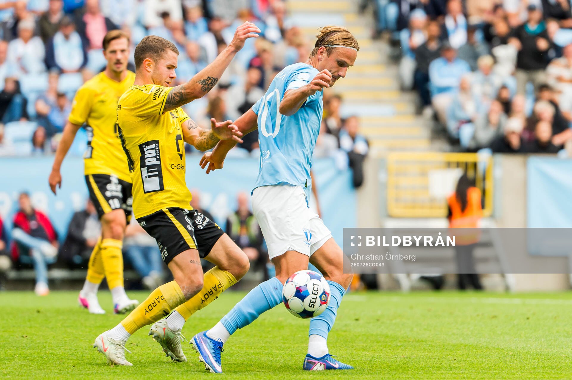 Elfsborgs Alexander Jensen och Malmö FFs Erik Botheim