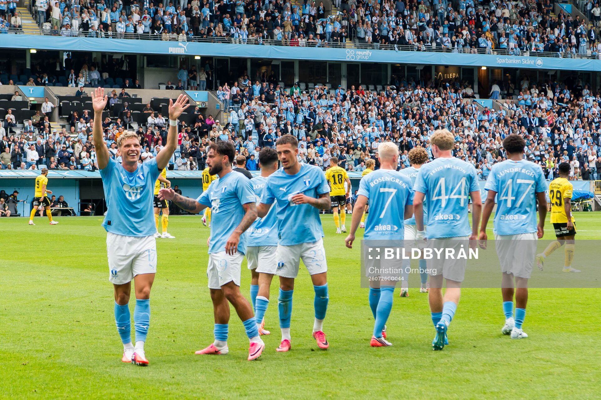 Malmö FFs Jens Stryger Larsen jublar