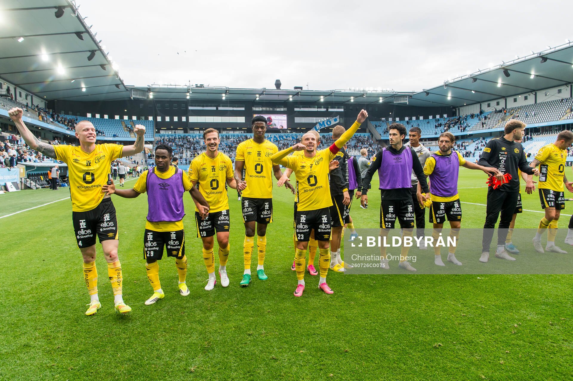 Elfsborgs spelare jublar