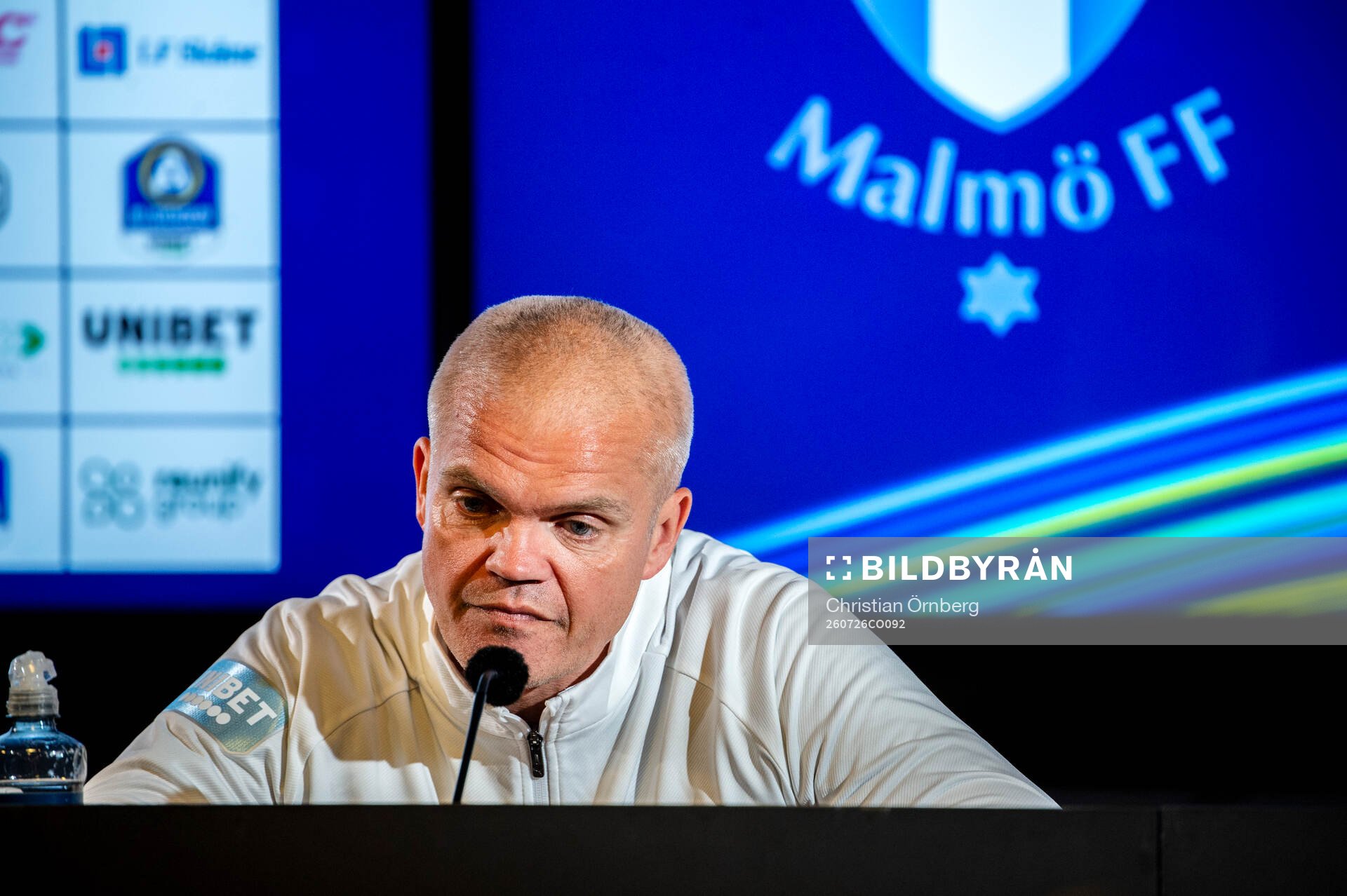 Malmö FFs huvudtränare Gaute Helstrup på en
