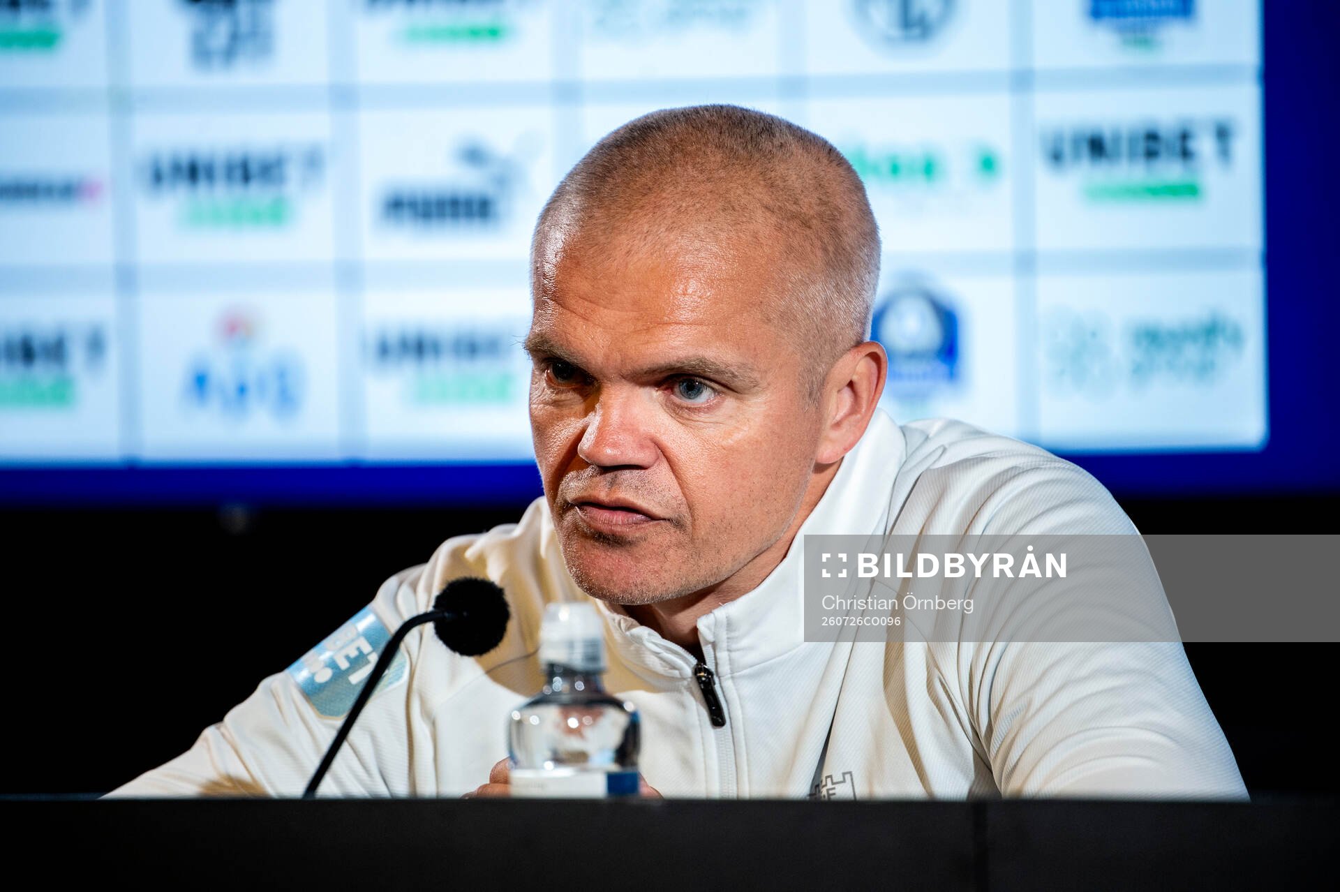 Malmö FFs huvudtränare Gaute Helstrup på en