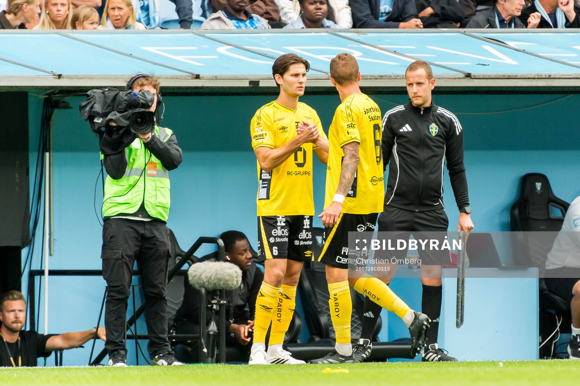 Elfsborgs Rasmus Wikström byts in och Sebastian Holmén