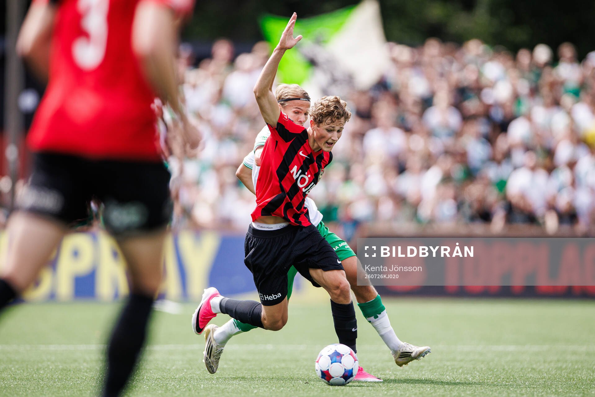 Hammarbys Markus Karlsson och Brommapojkarnas Atle Wahlund