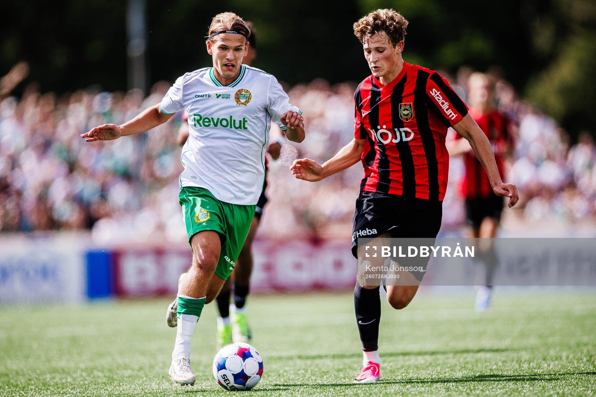 Hammarbys Markus Karlsson och Brommapojkarnas Atle Wahlund