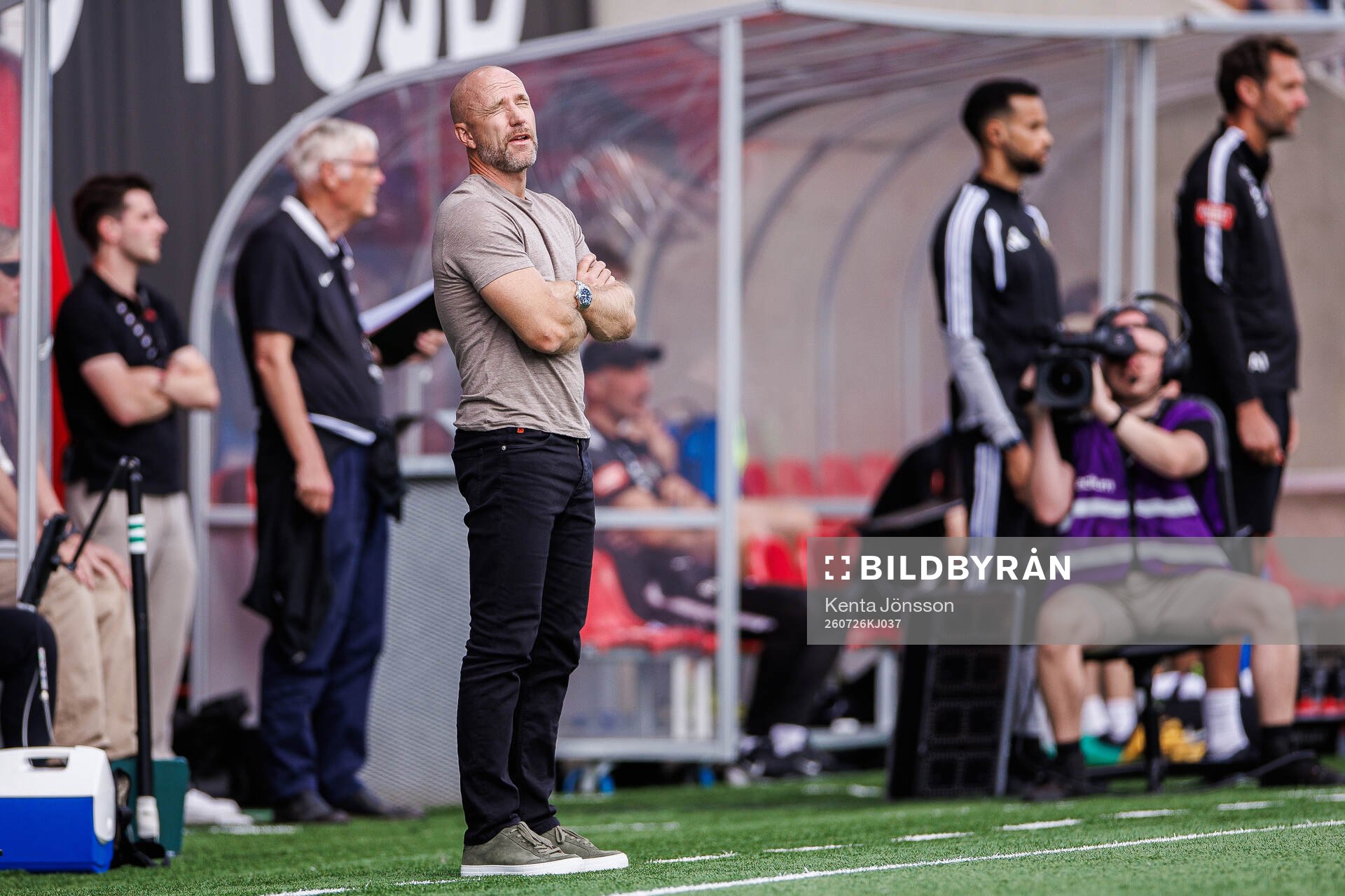Hammarbys tränare Henrik Rydström deppar