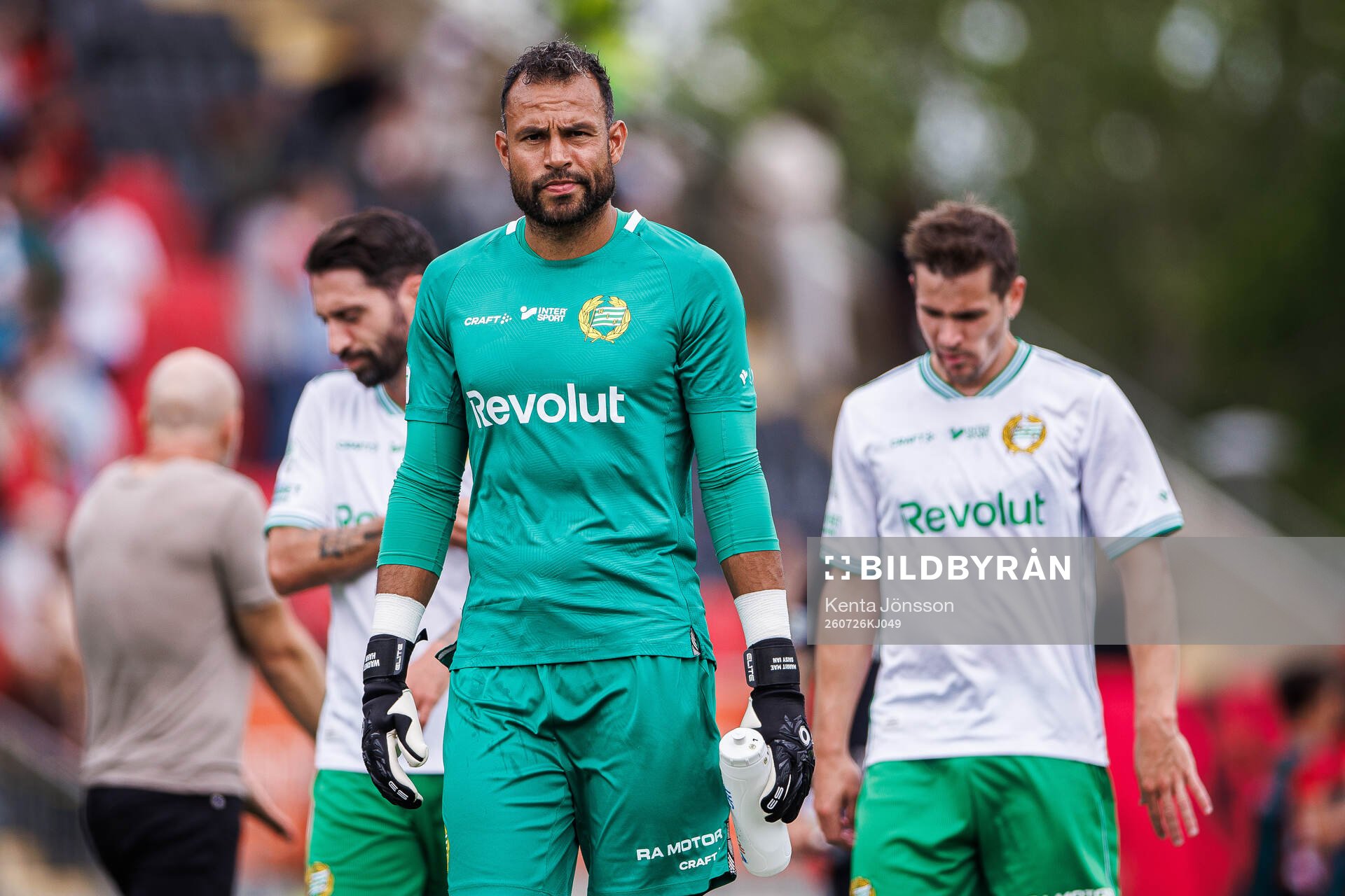 Hammarbys målvakt Warner Hahn deppar