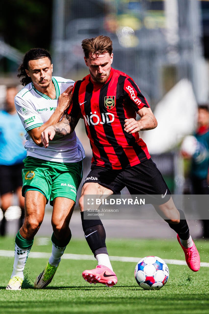 Hammarbys Amin Boudri och Brommapojkarnas Rasmus Örqvist
