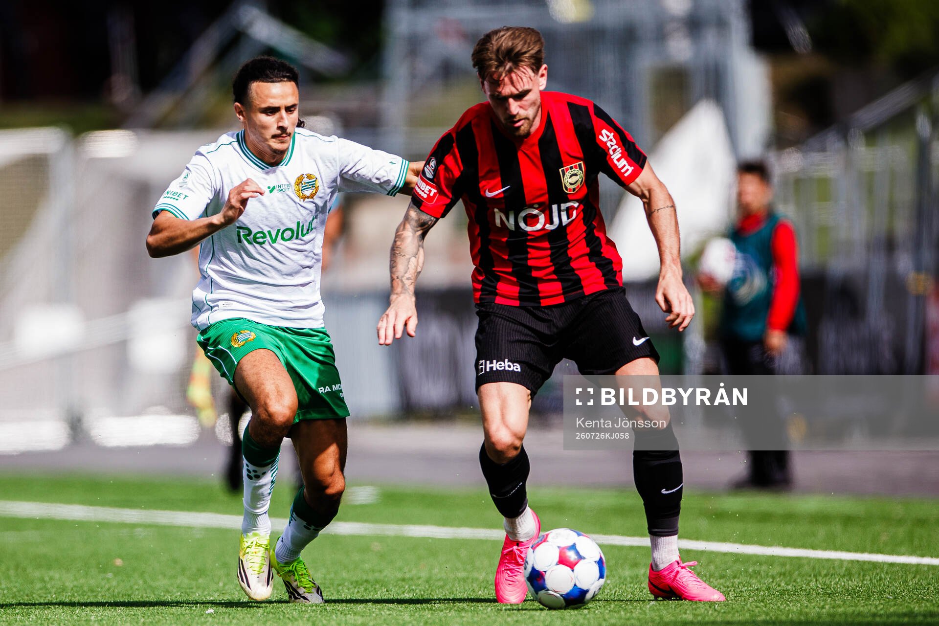 Hammarbys Amin Boudri och Brommapojkarnas Rasmus Örqvist