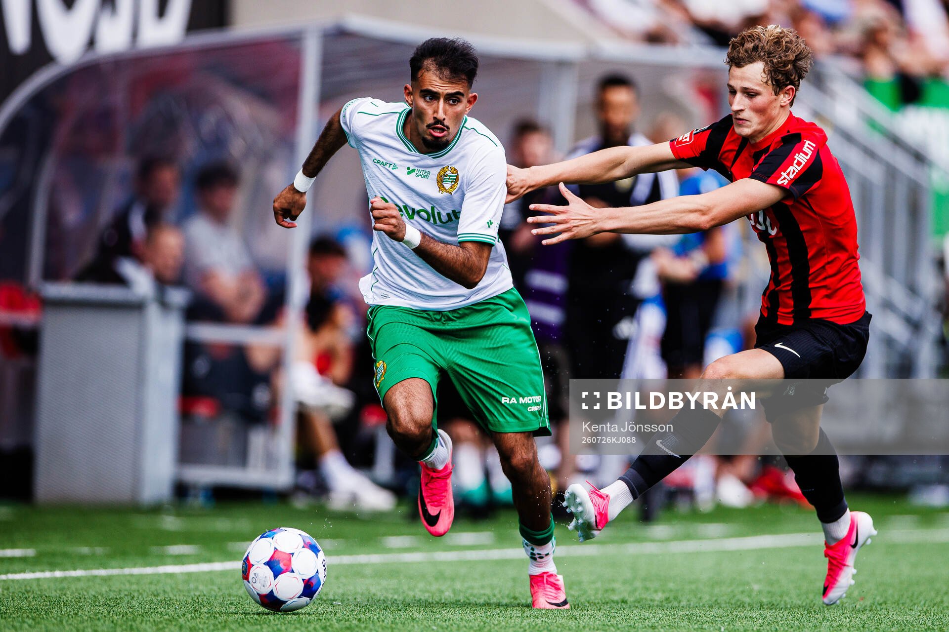 Hammarbys Montader Madjed och Brommapojkarnas  Atle Wahlund