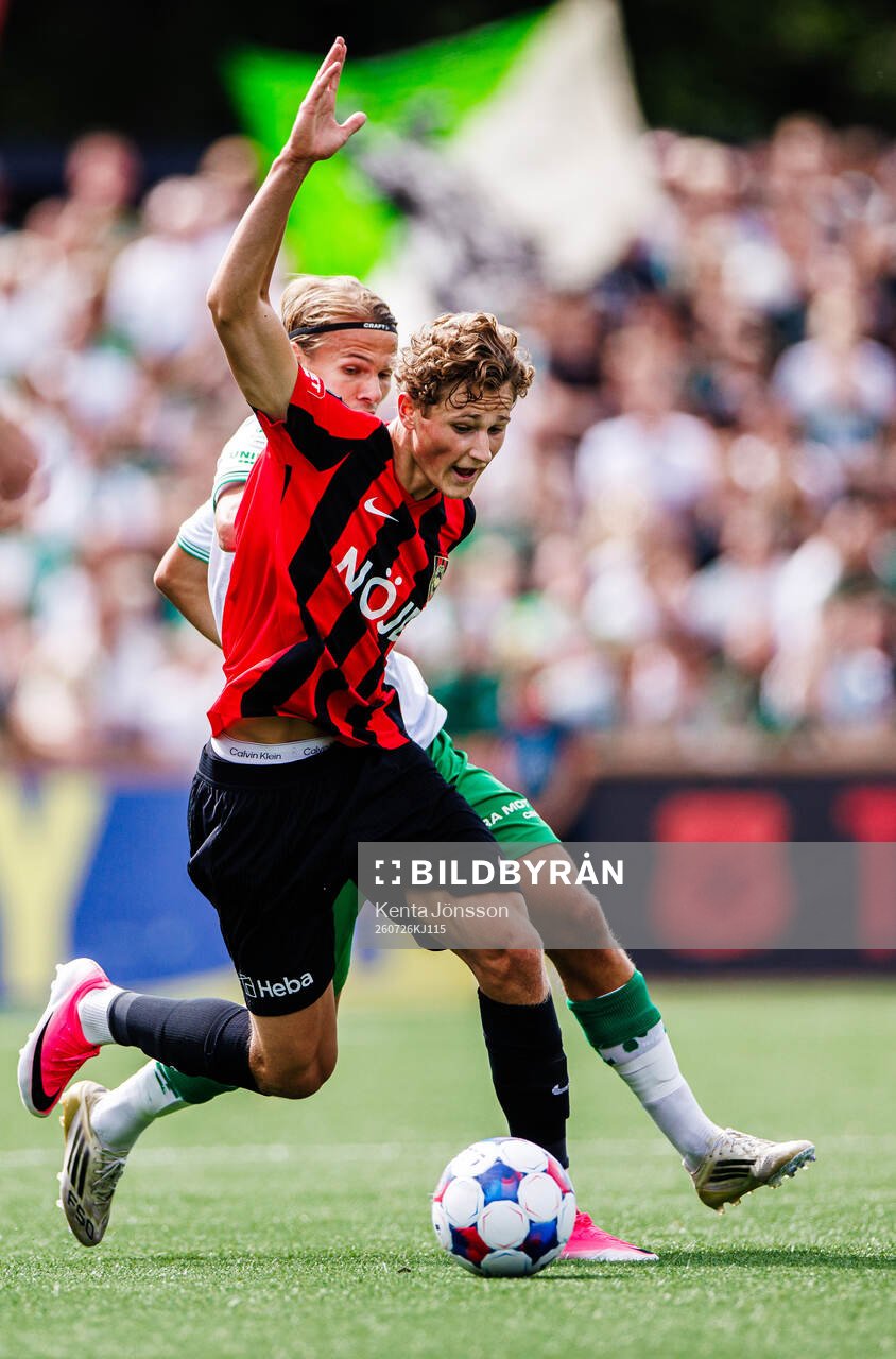 Brommapojkarnas Atle Wahlund och Hammarbys Markus Karlsson